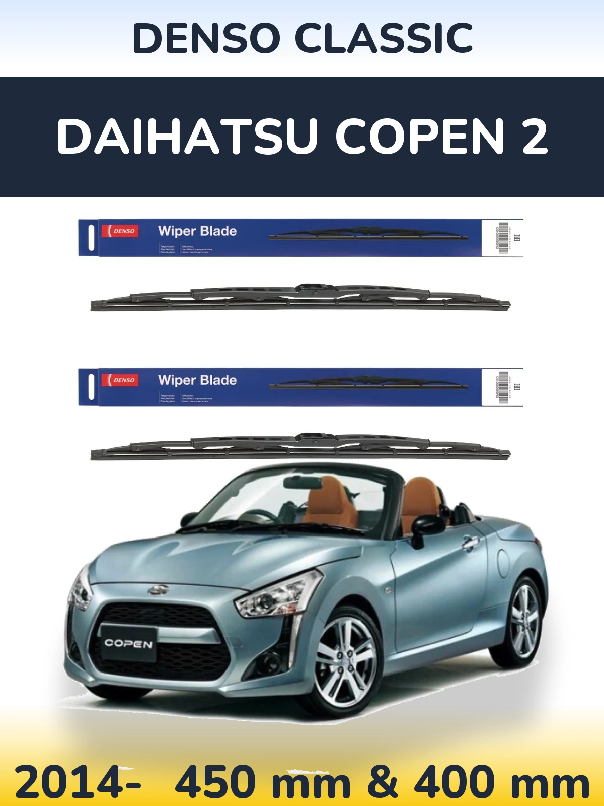 Torkarblad Denso Classic för Daihatsu Copen 2