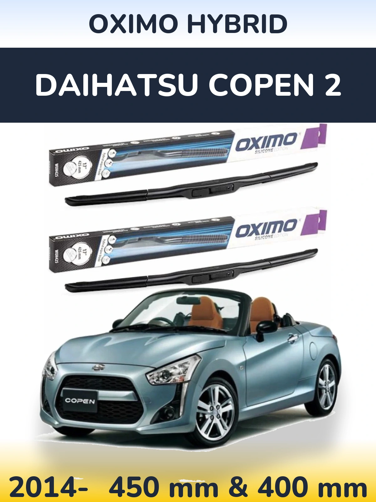 Torkarblad Oximo Hybrid för Daihatsu Copen 2