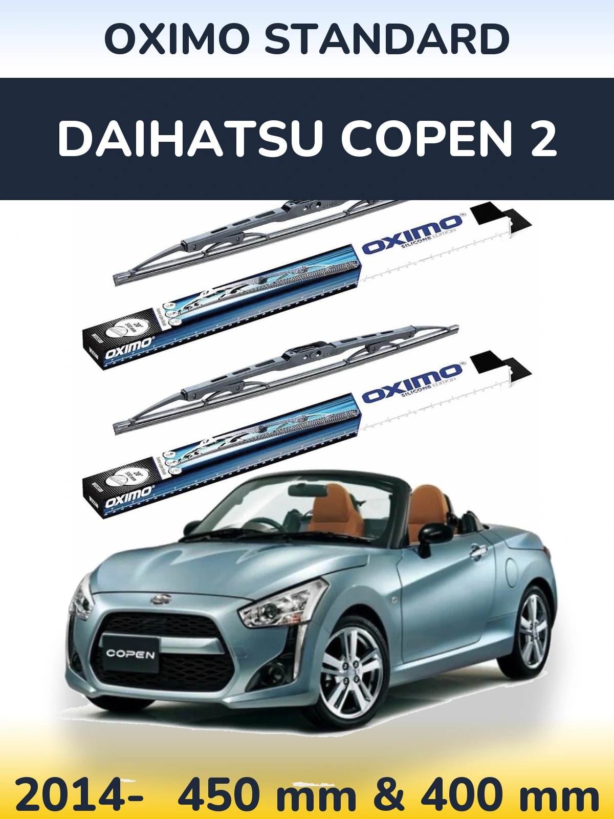 Torkarblad Oximo Standard för Daihatsu Copen 2