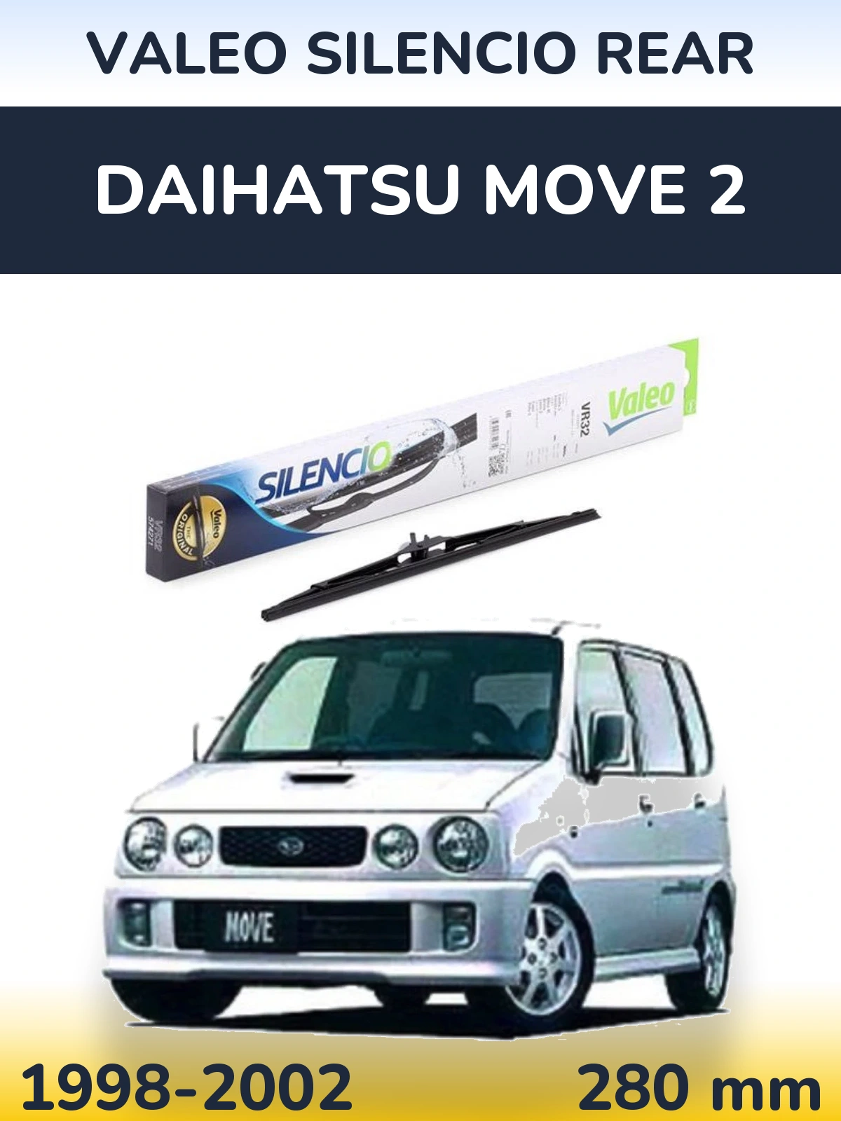 Torkarblad Valeo Silencio Rear för Daihatsu Move 2