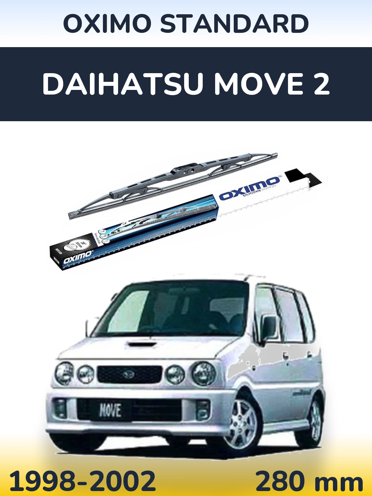 Torkarblad Oximo Standard för Daihatsu Move 2