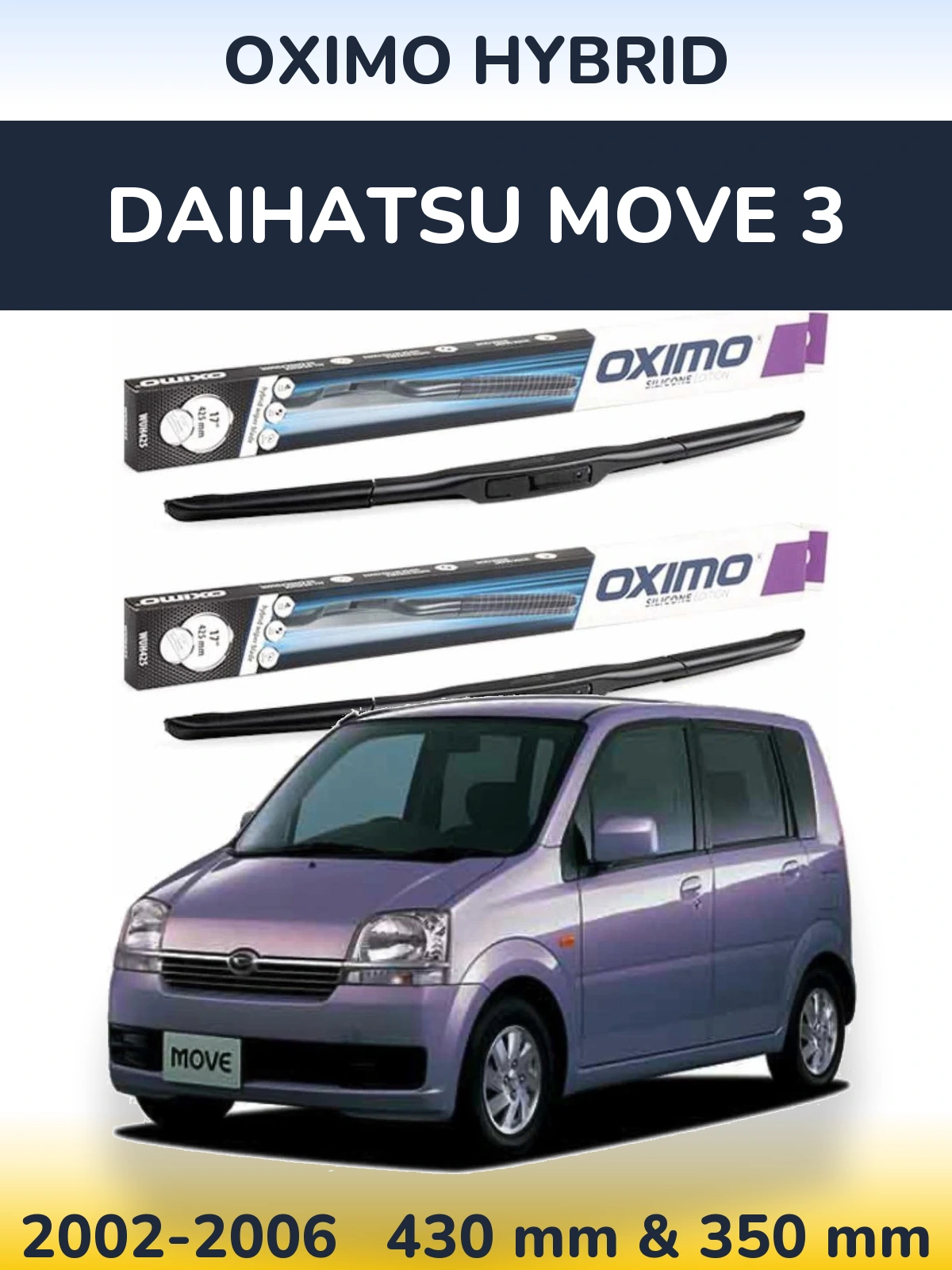 Torkarblad Oximo Hybrid för Daihatsu Move 3