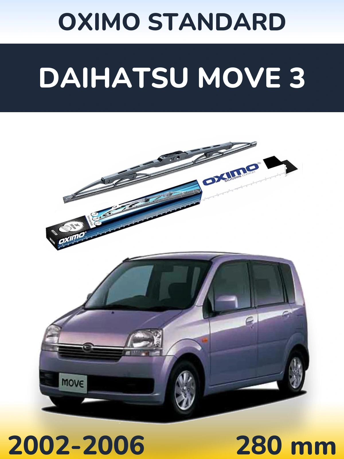 Torkarblad Oximo Standard för Daihatsu Move 3