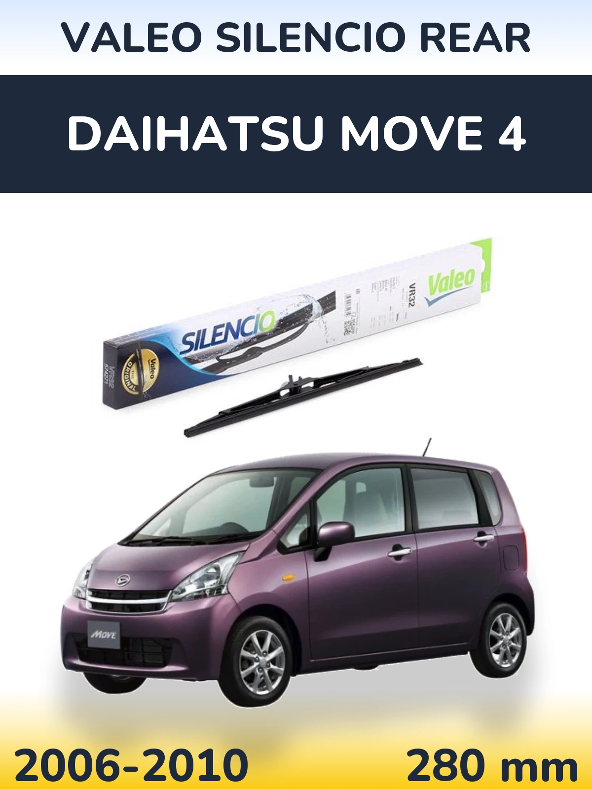 Torkarblad Valeo Silencio Rear för Daihatsu Move 4