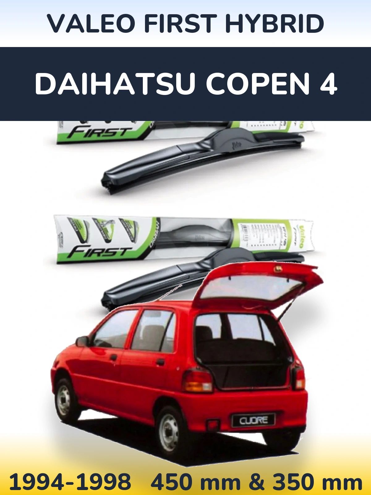 Torkarblad Valeo First Hybrid för Daihatsu Copen 4