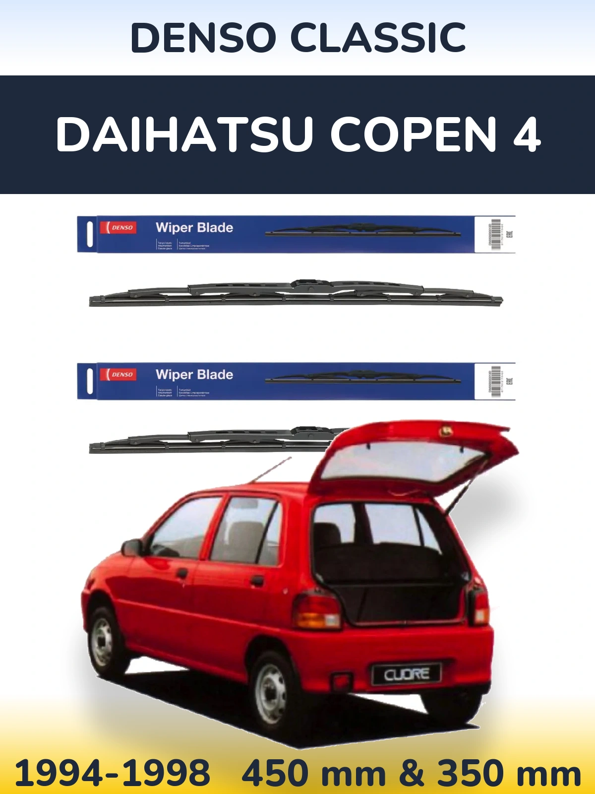 Torkarblad Denso Classic för Daihatsu Copen 4