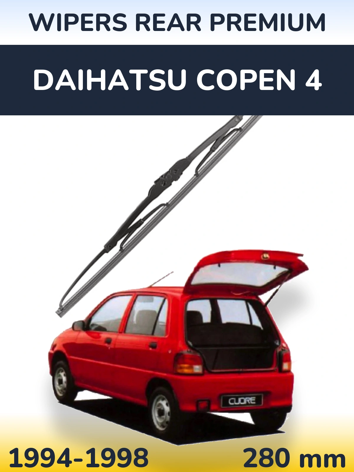 Torkarblad WIPERS REAR PREMIUM för Daihatsu Copen 4