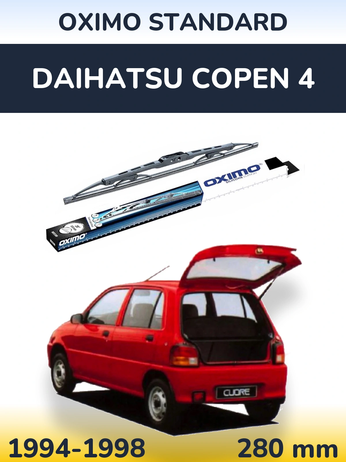 Torkarblad Oximo Standard för Daihatsu Copen 4