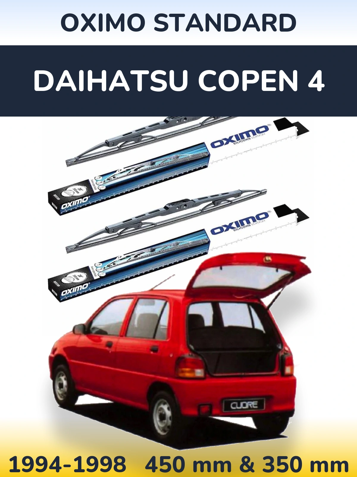 Torkarblad Oximo Standard för Daihatsu Copen 4