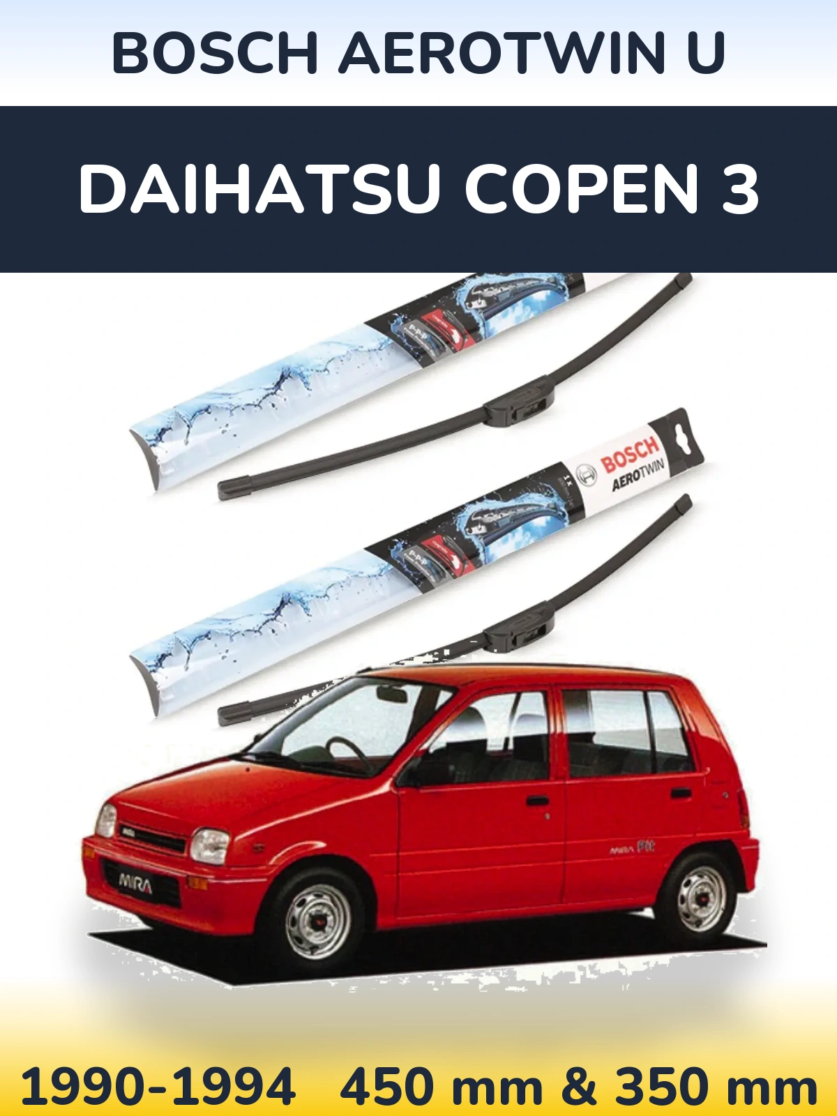 Torkarblad BOSCH AeroTwin U för Daihatsu Copen 3
