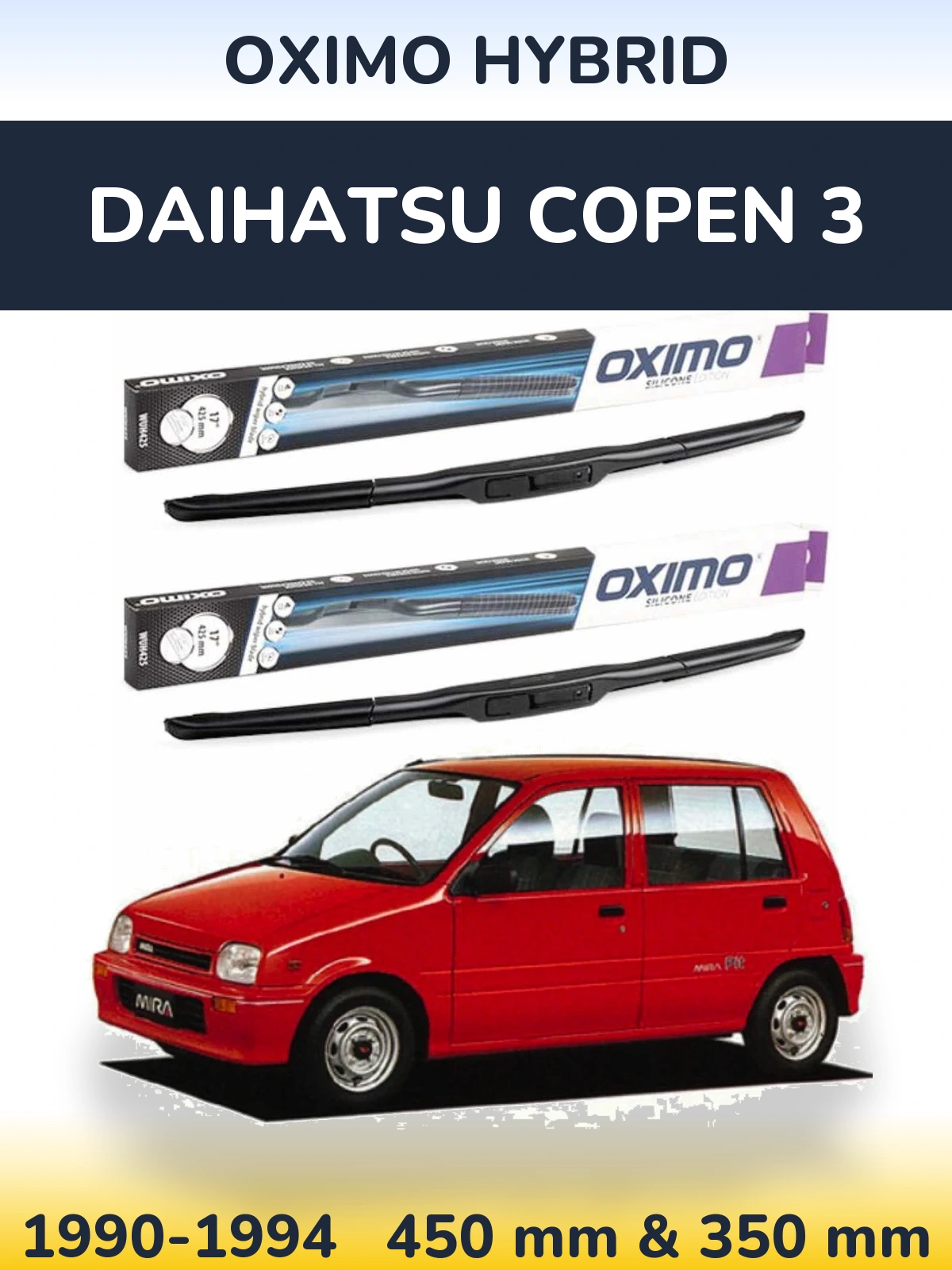Torkarblad Oximo Hybrid för Daihatsu Copen 3