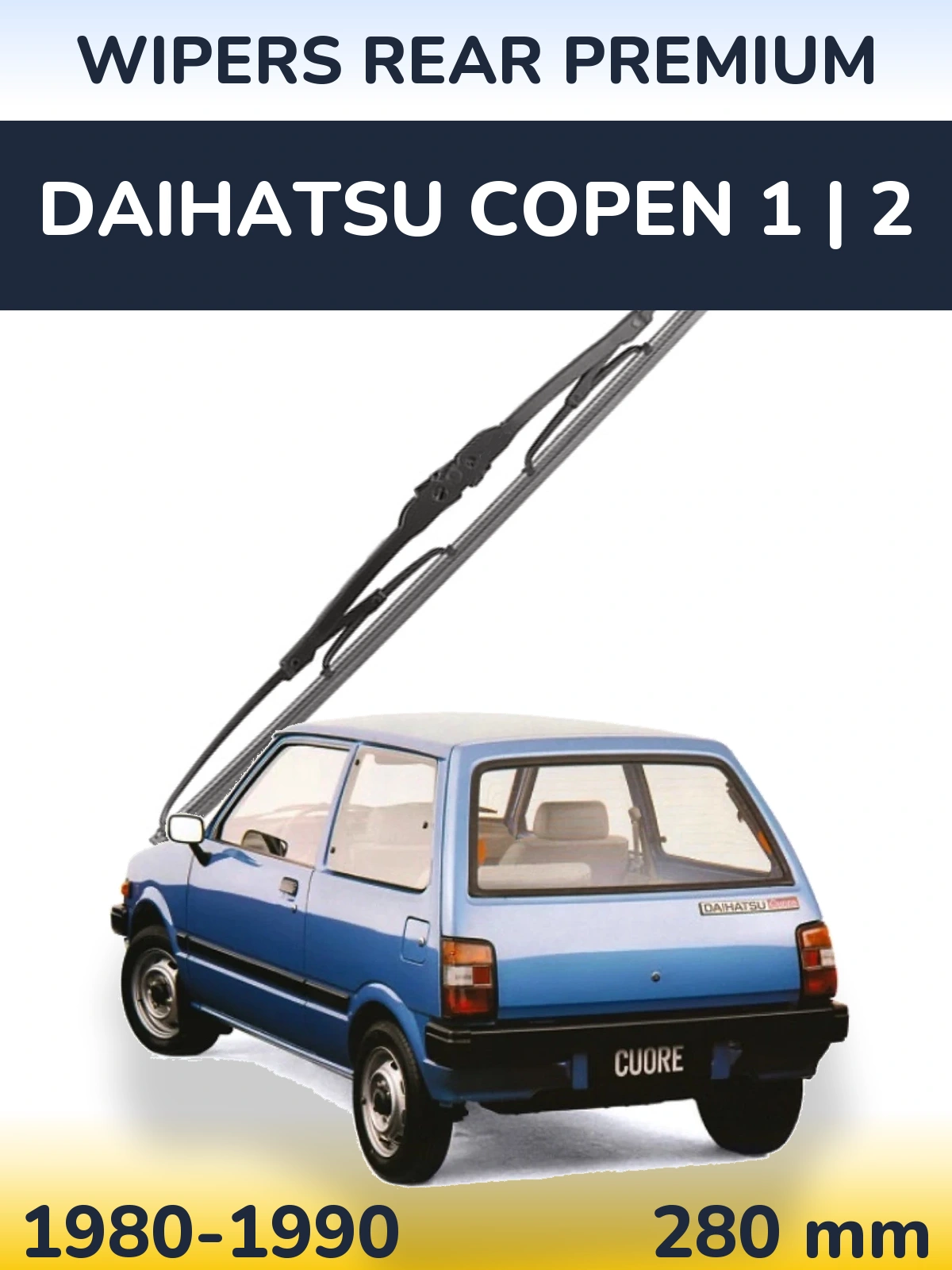 Torkarblad WIPERS REAR PREMIUM för Daihatsu Copen 1 | 2