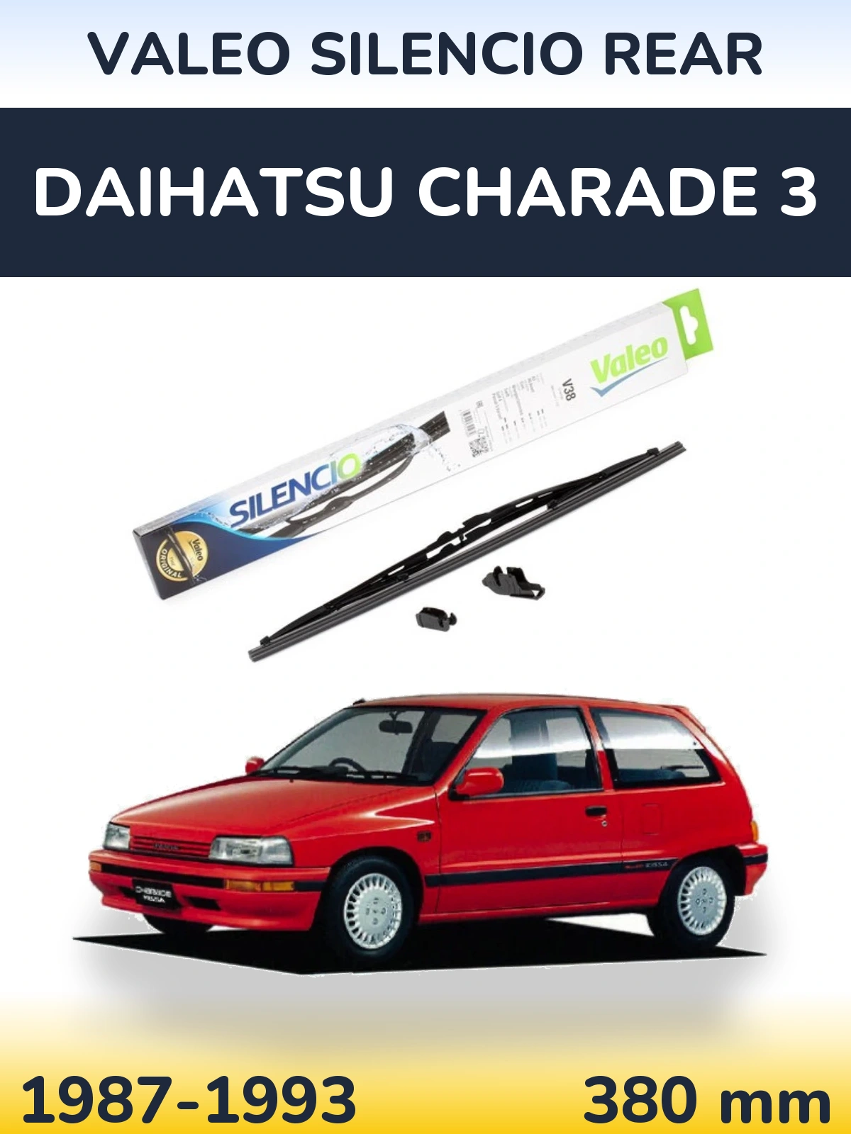 Torkarblad Valeo Silencio Rear för Daihatsu Charade 3