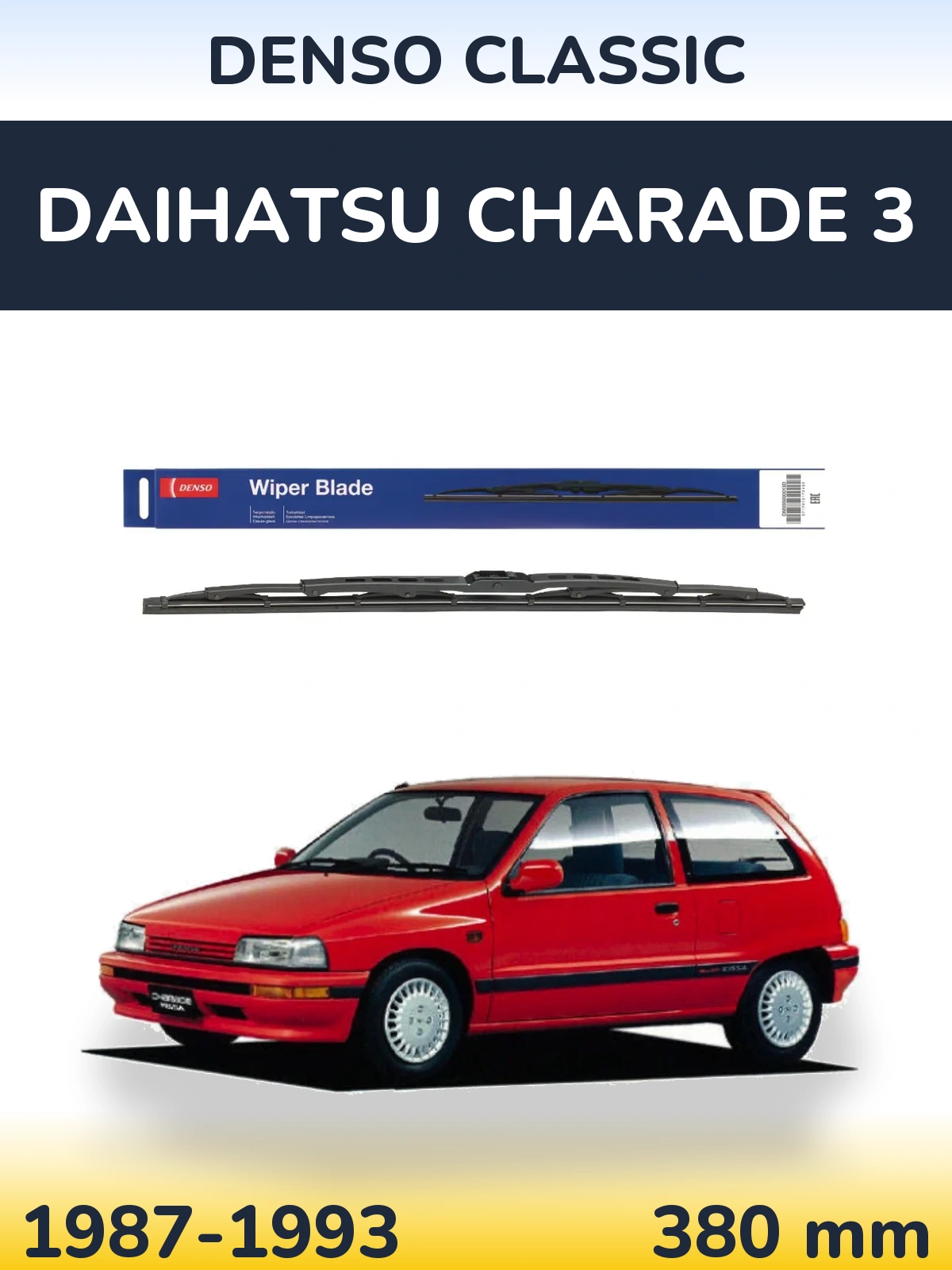 Torkarblad Denso Classic för Daihatsu Charade 3