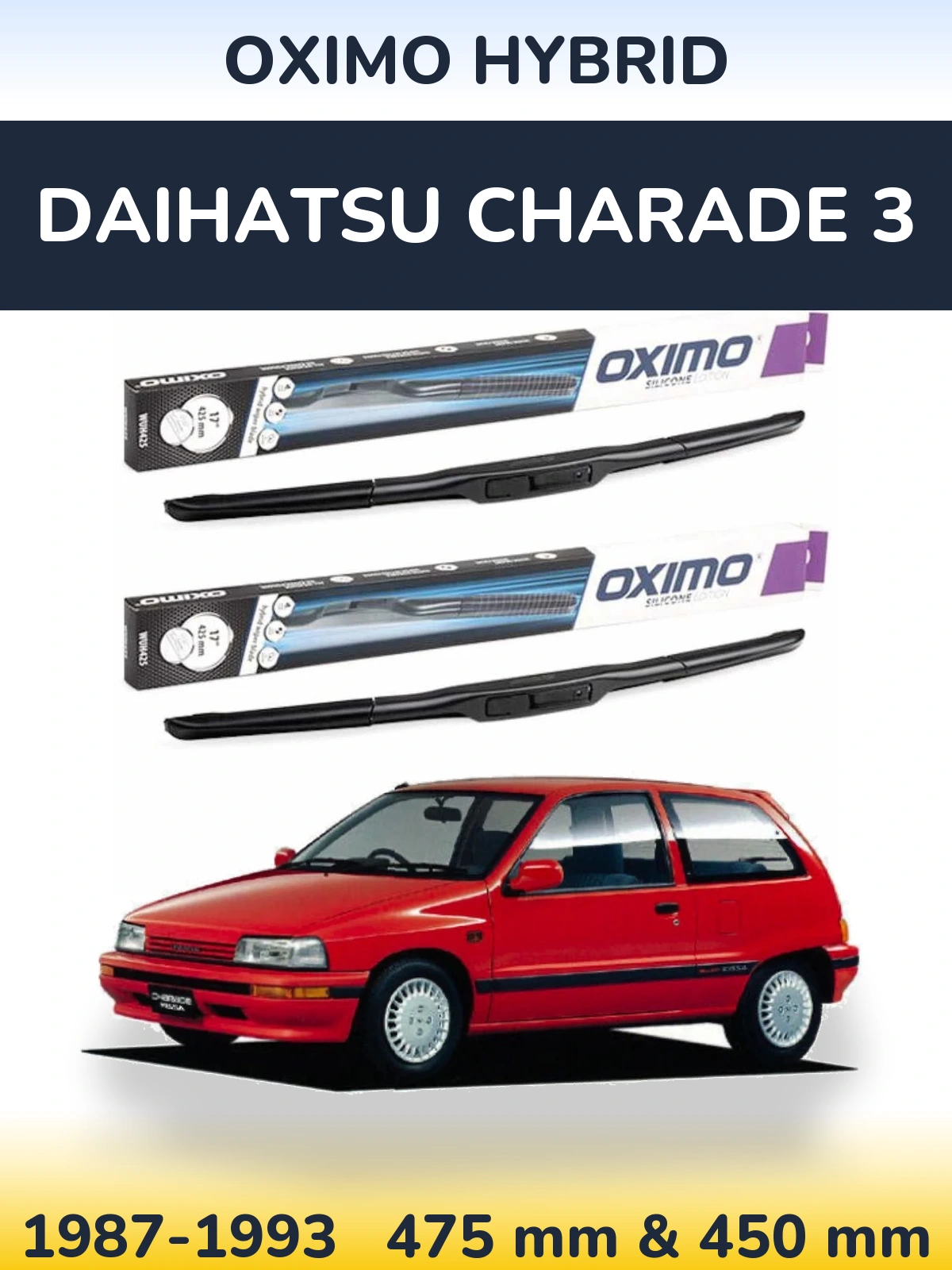 Torkarblad Oximo Hybrid för Daihatsu Charade 3