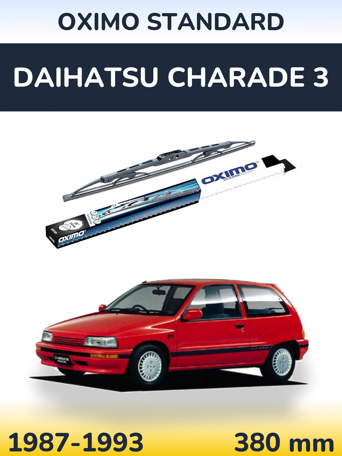 Torkarblad Oximo Standard för Daihatsu Charade 3