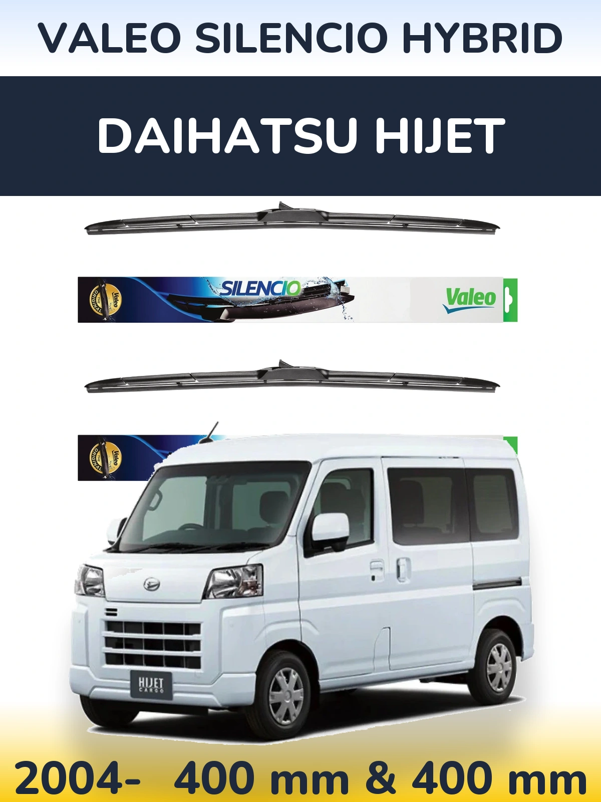 Torkarblad Valeo Silencio Hybrid för Daihatsu HiJet