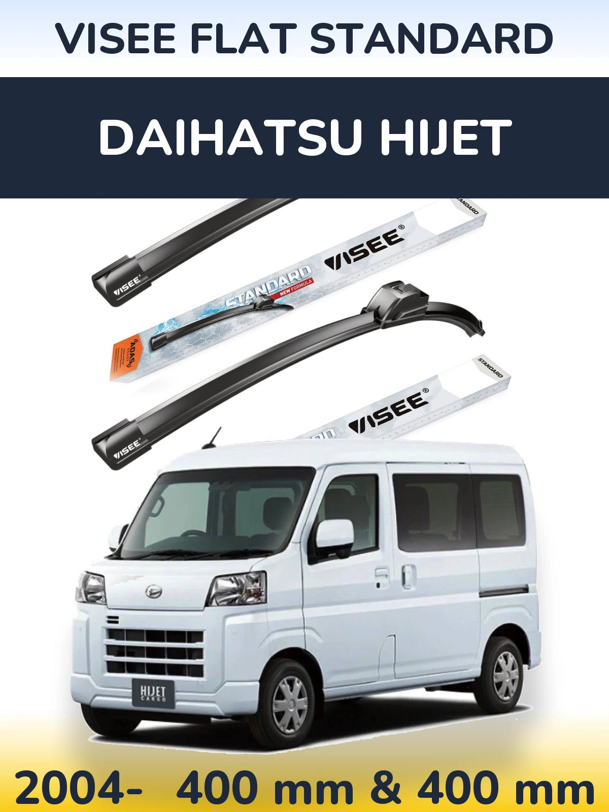 Torkarblad VISEE FLAT STANDARD för Daihatsu HiJet
