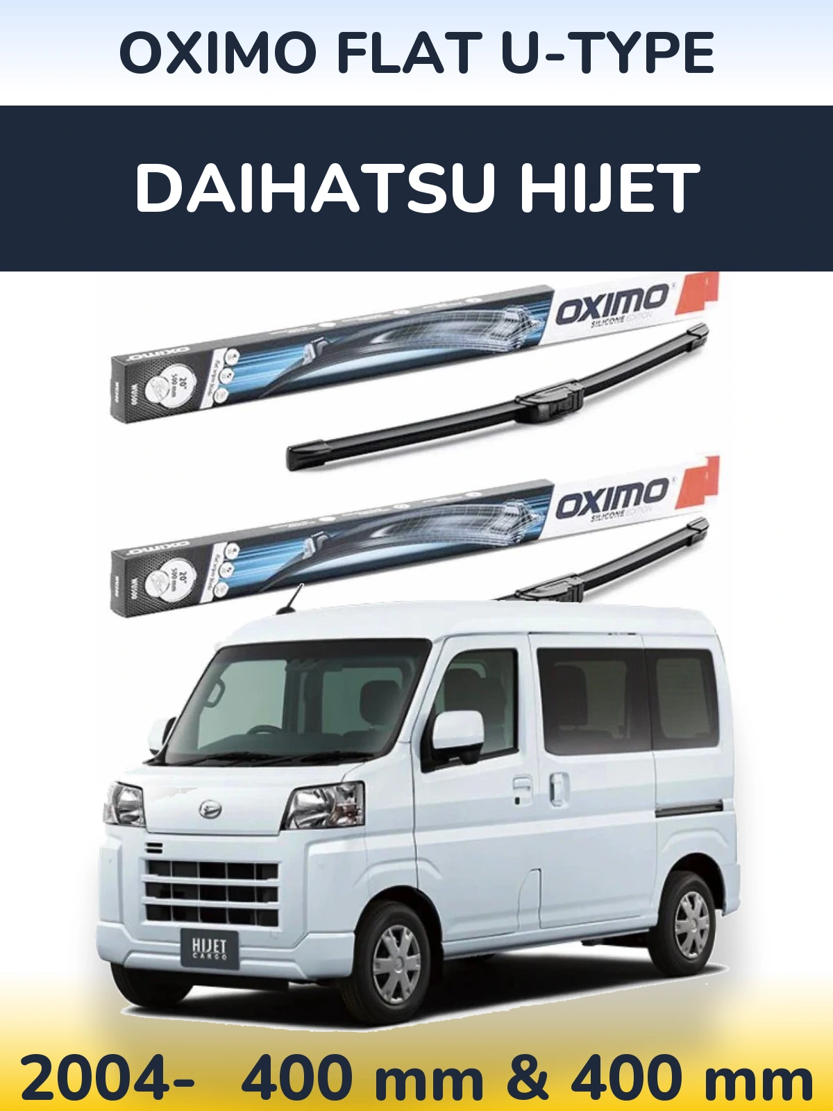 Torkarblad Oximo Flat U-type för Daihatsu HiJet