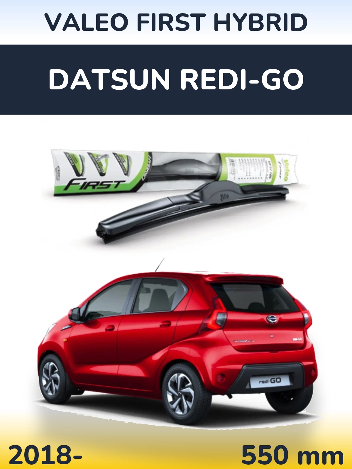 Torkarblad Valeo First Hybrid för Datsun Redi-Go