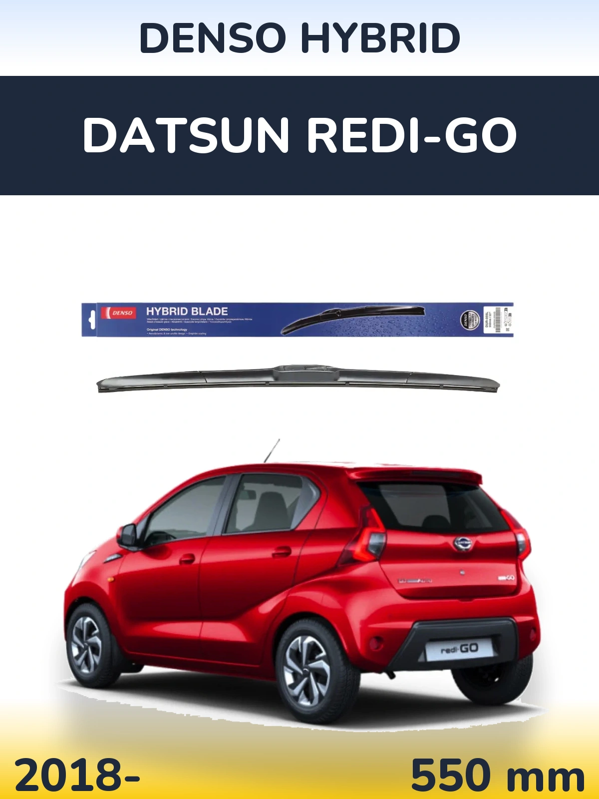 Torkarblad Denso Hybrid för Datsun Redi-Go