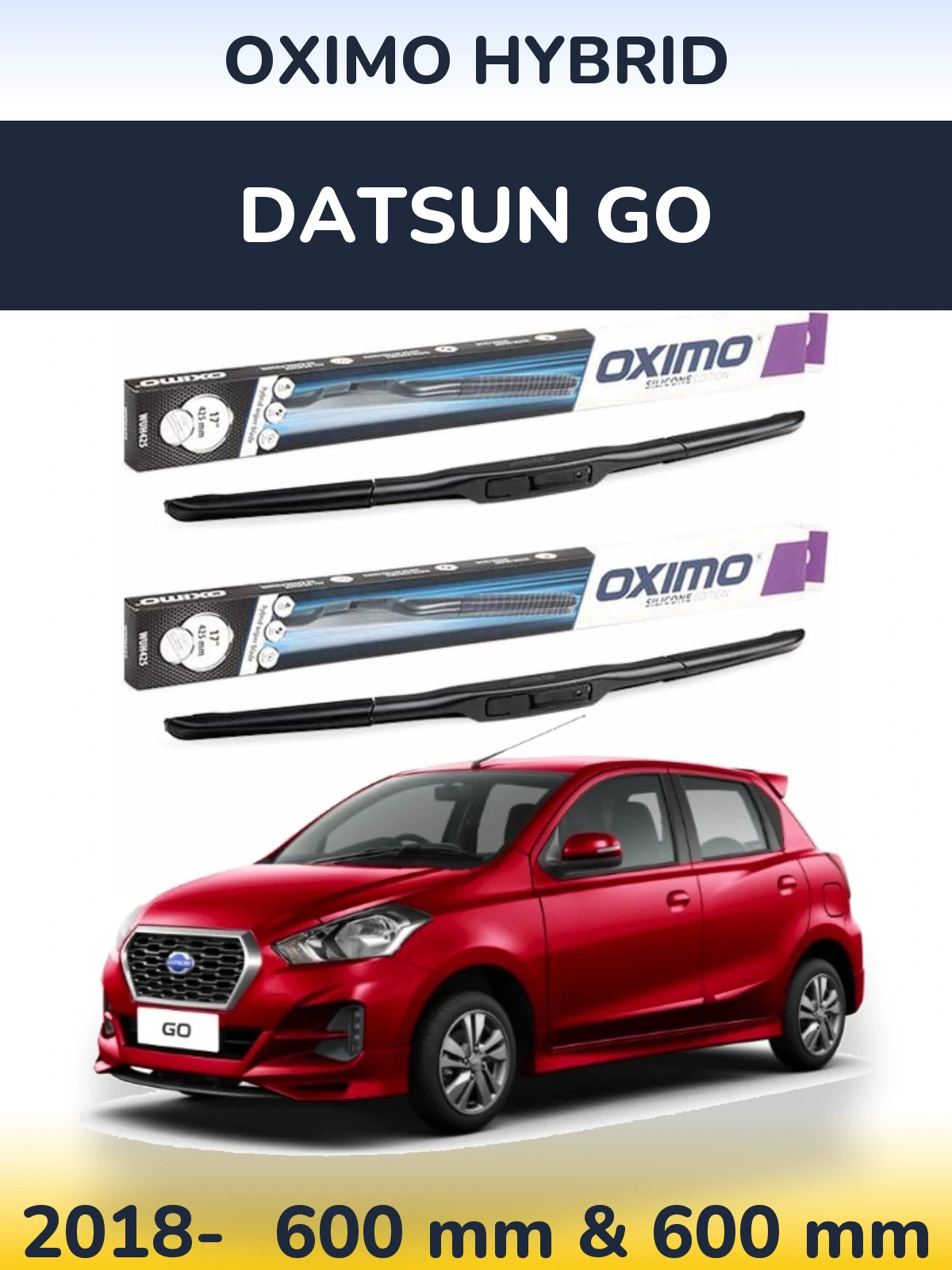 Torkarblad Oximo Hybrid för Datsun Go