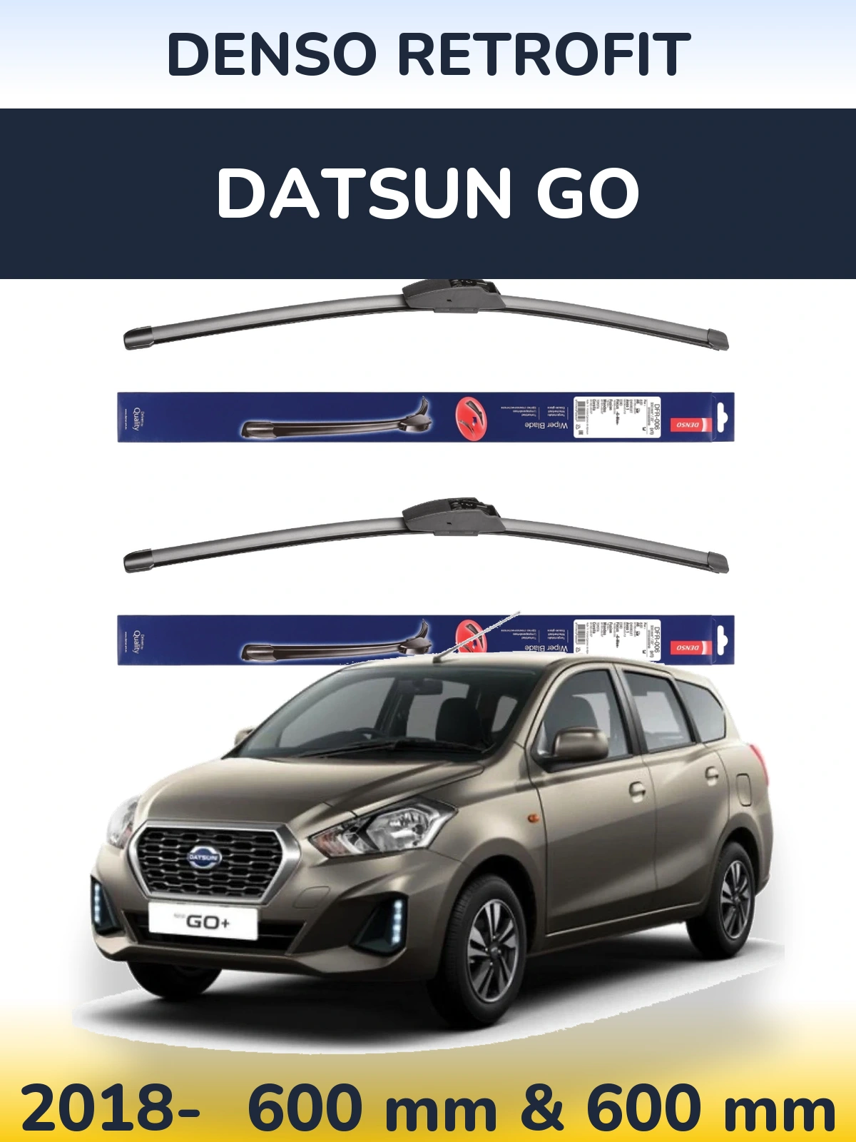 Torkarblad Denso Retrofit för Datsun Go