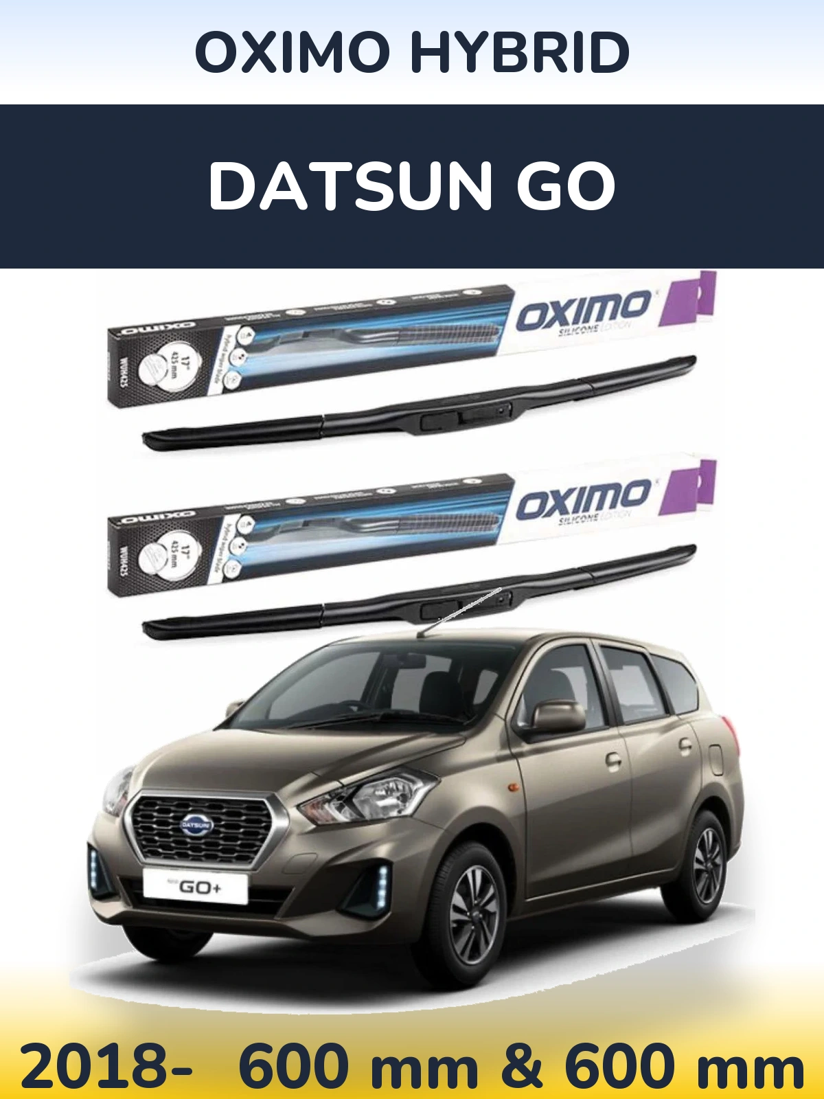 Torkarblad Oximo Hybrid för Datsun Go