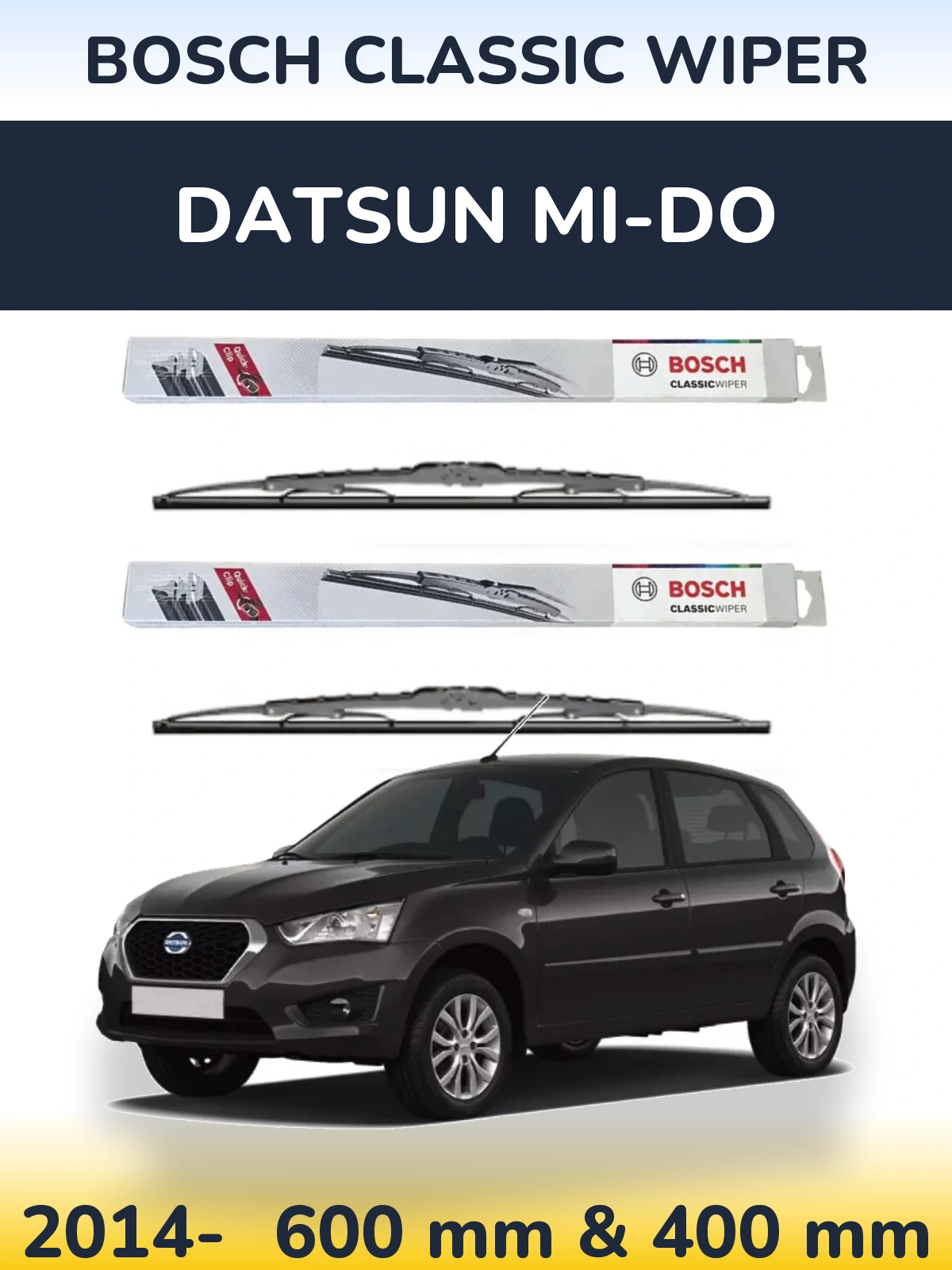 Torkarblad BOSCH Classic Wiper för Datsun mi-DO