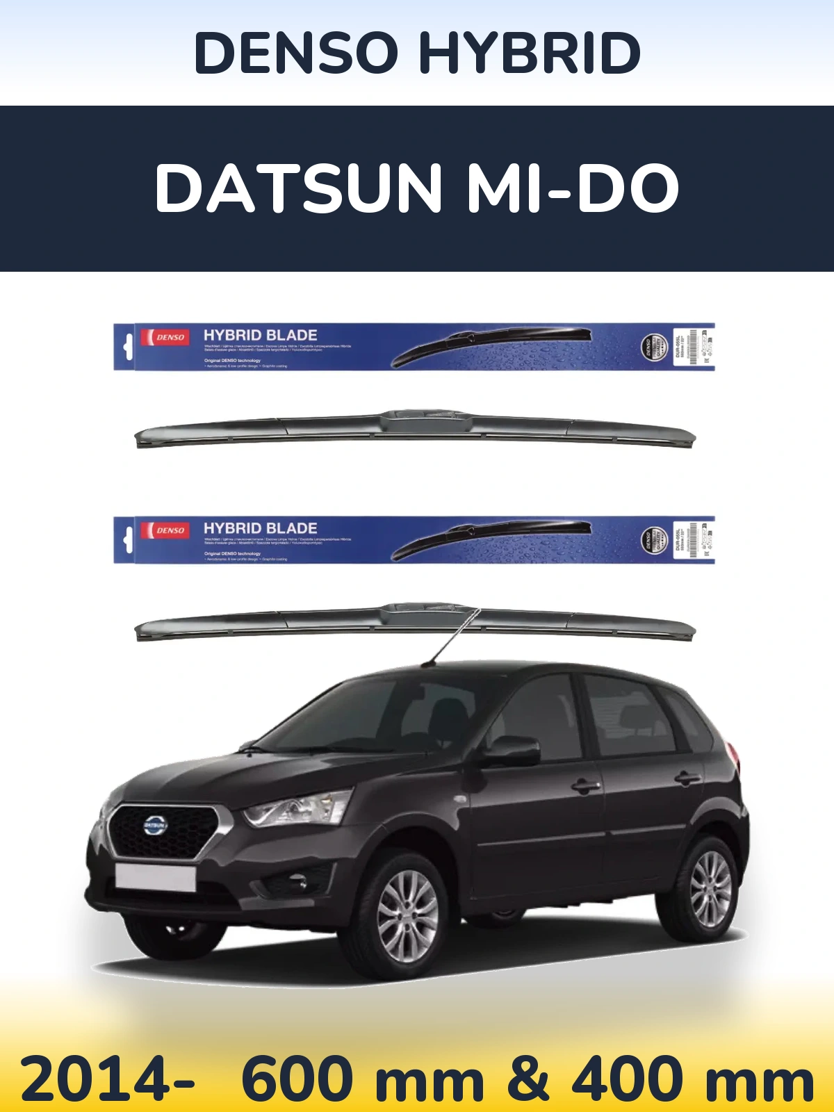 Torkarblad Denso Hybrid för Datsun mi-DO