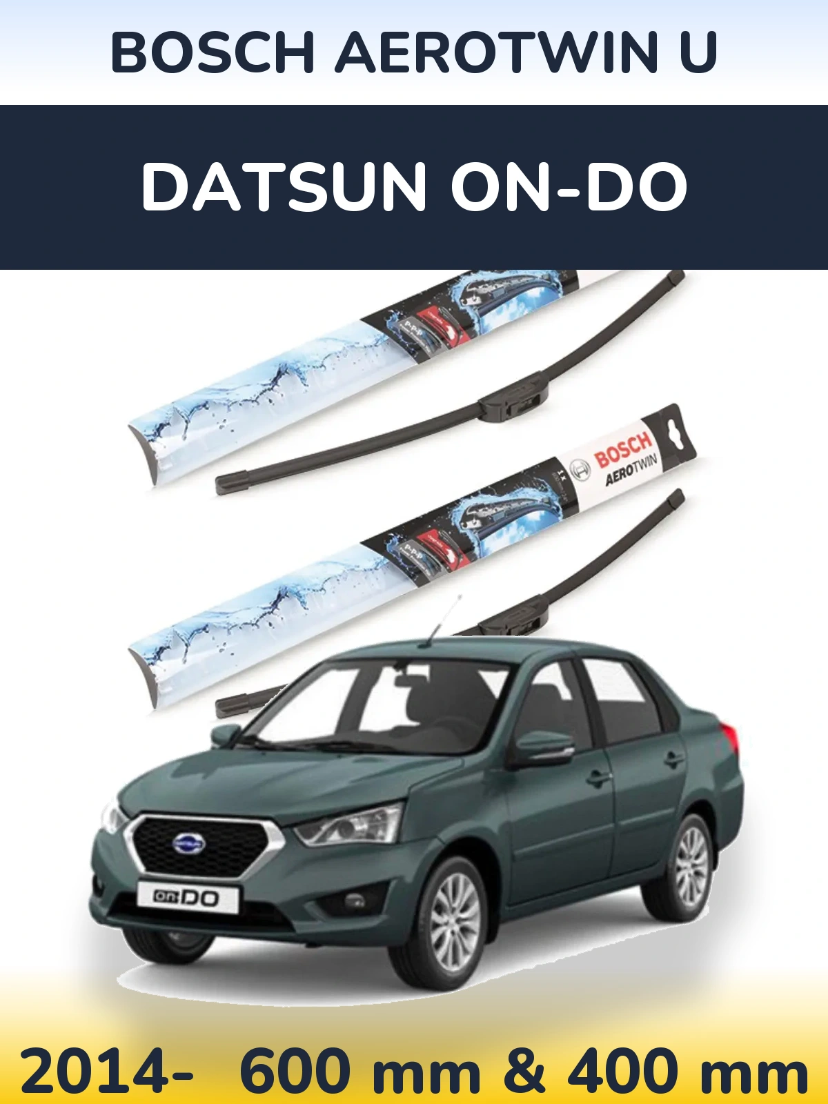 Torkarblad BOSCH AeroTwin U för Datsun on-DO
