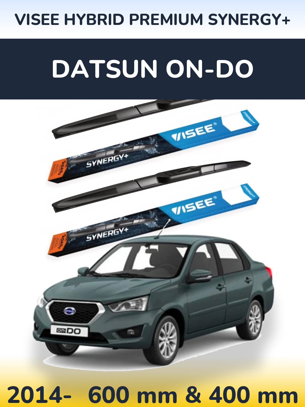 Torkarblad VISEE HYBRID PREMIUM SYNERGY+ för Datsun on-DO