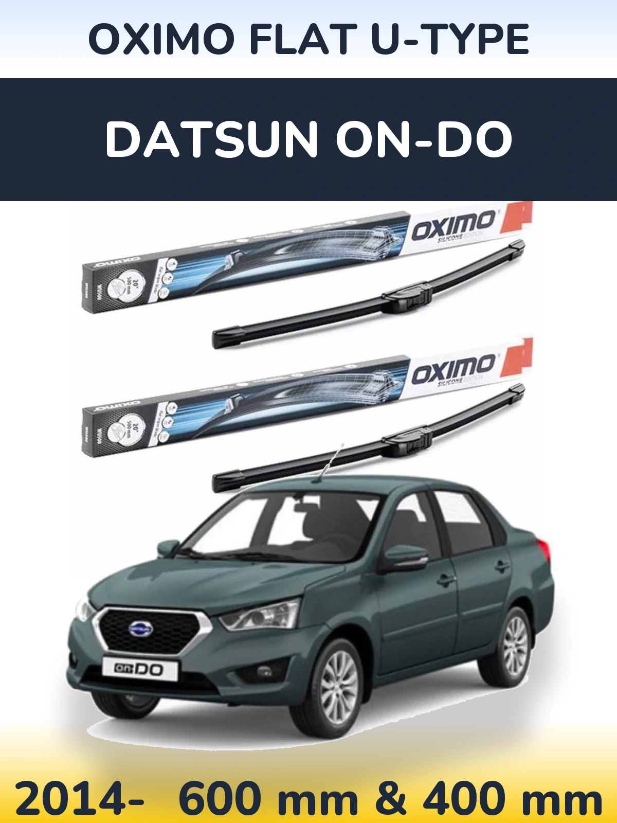Torkarblad Oximo Flat U-type för Datsun on-DO