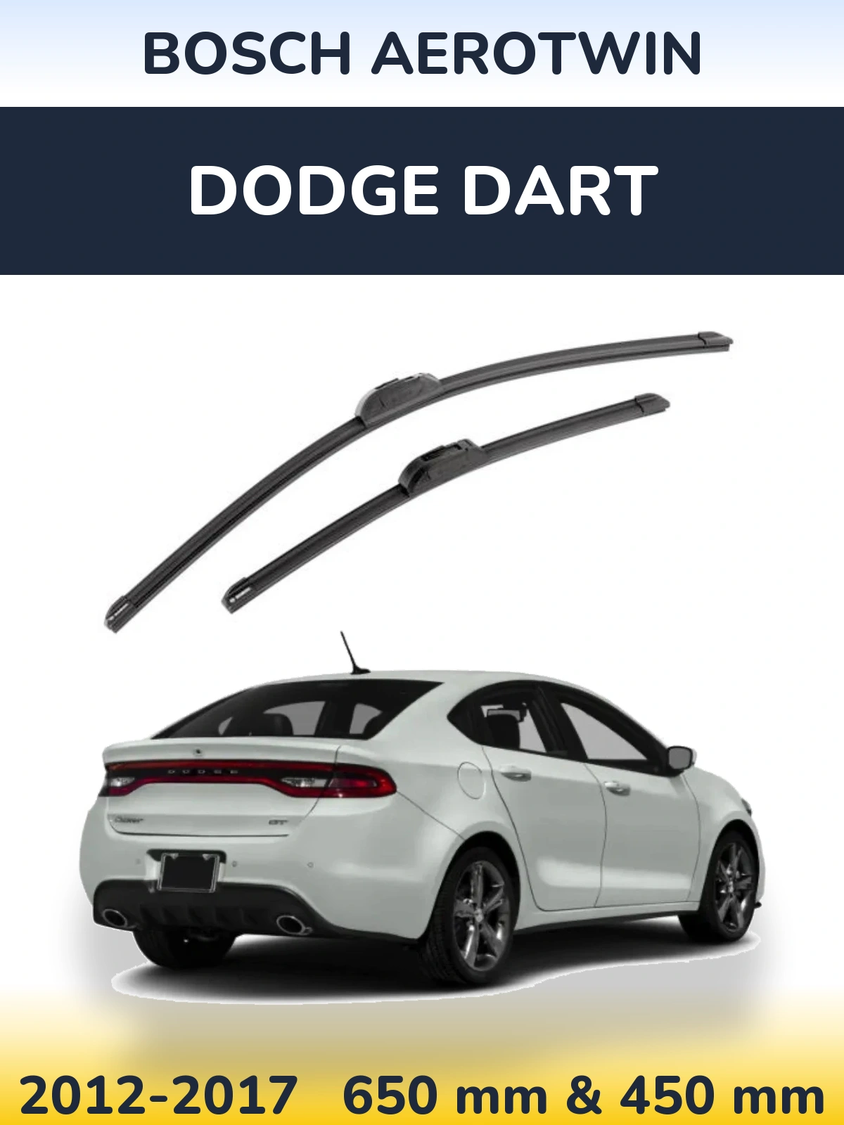 Torkarblad BOSCH AeroTwin för Dodge Dart