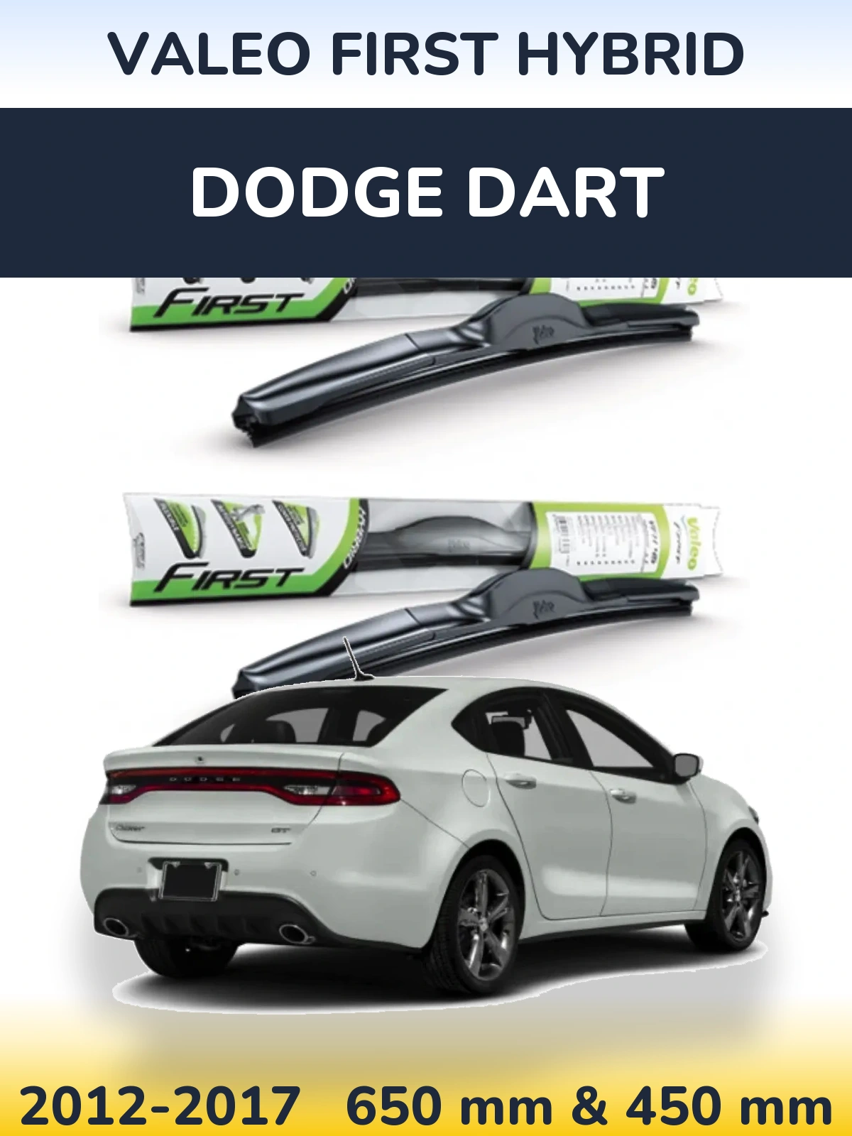 Torkarblad Valeo First Hybrid för Dodge Dart