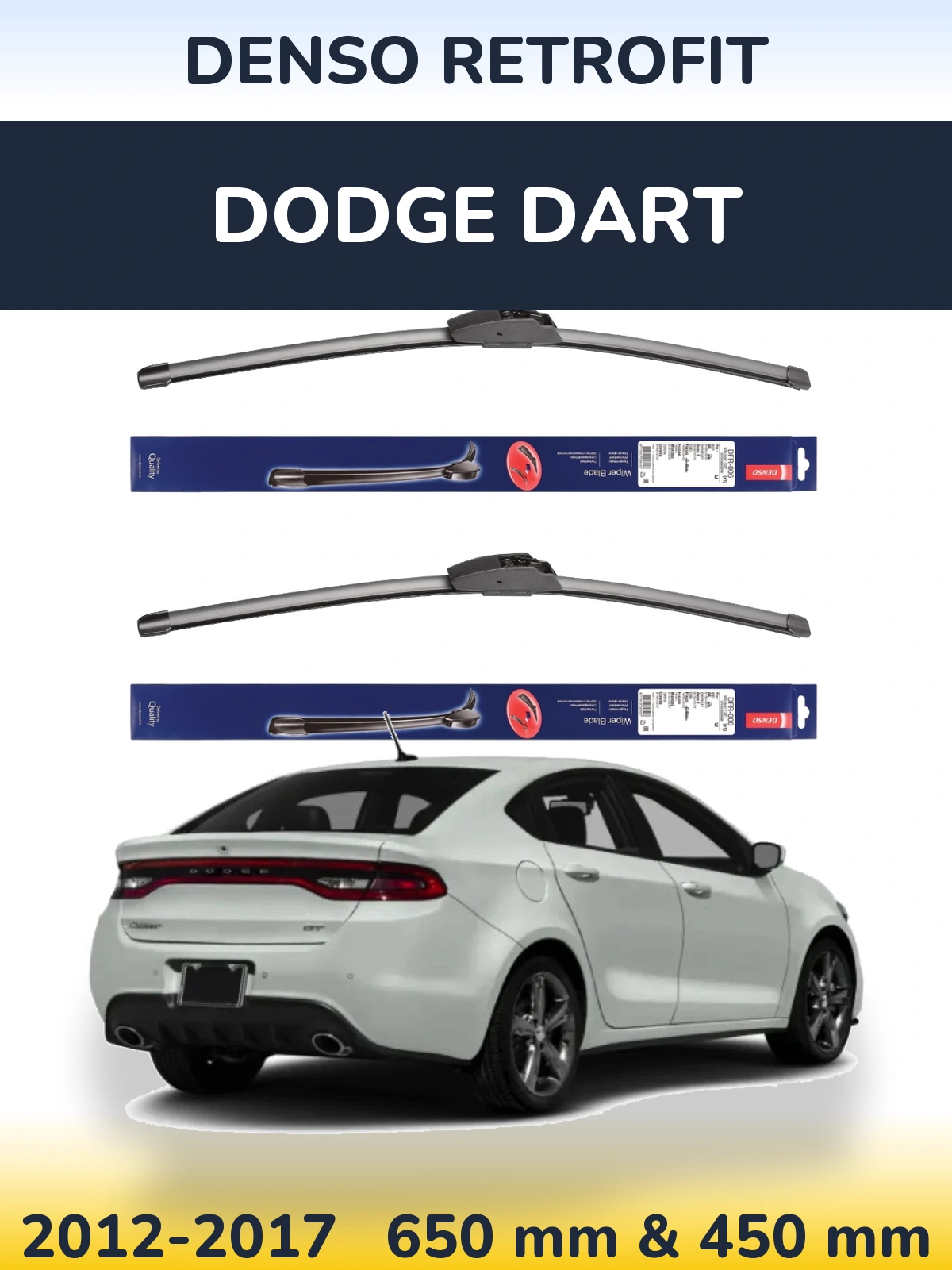 Torkarblad Denso Retrofit för Dodge Dart