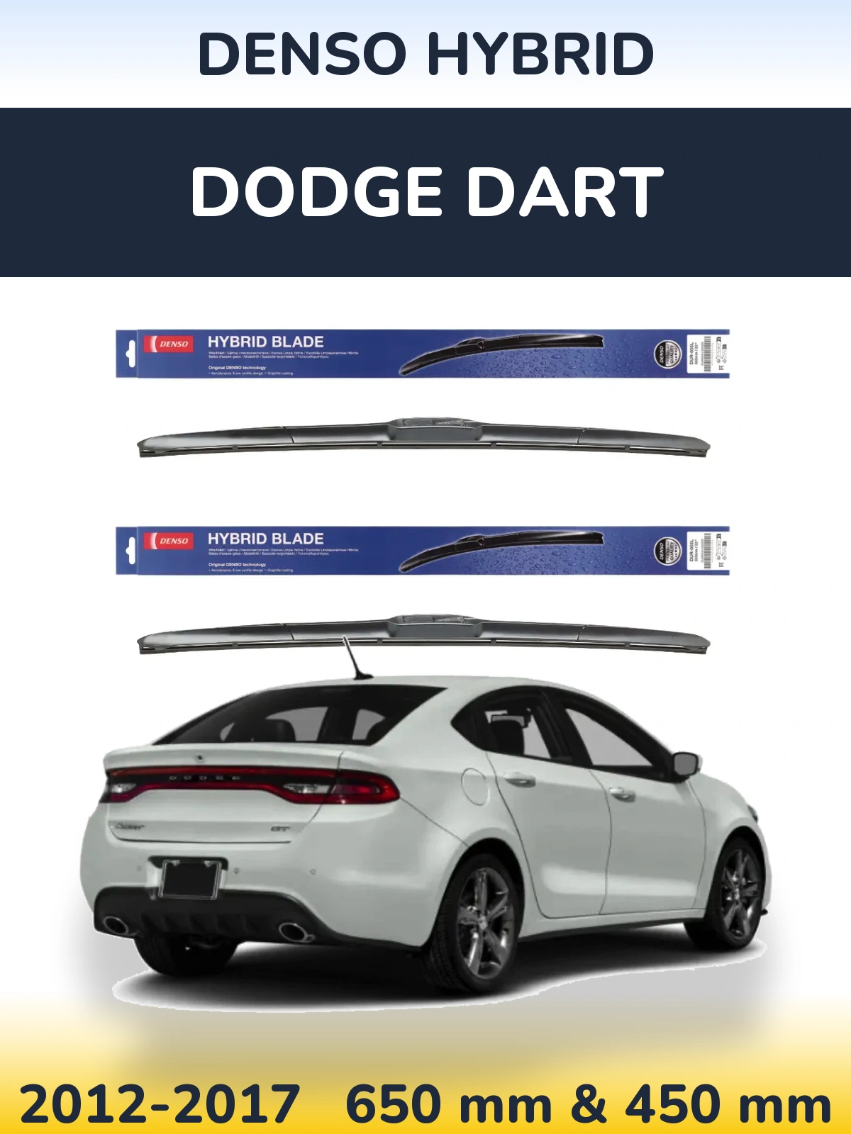 Torkarblad Denso Hybrid för Dodge Dart
