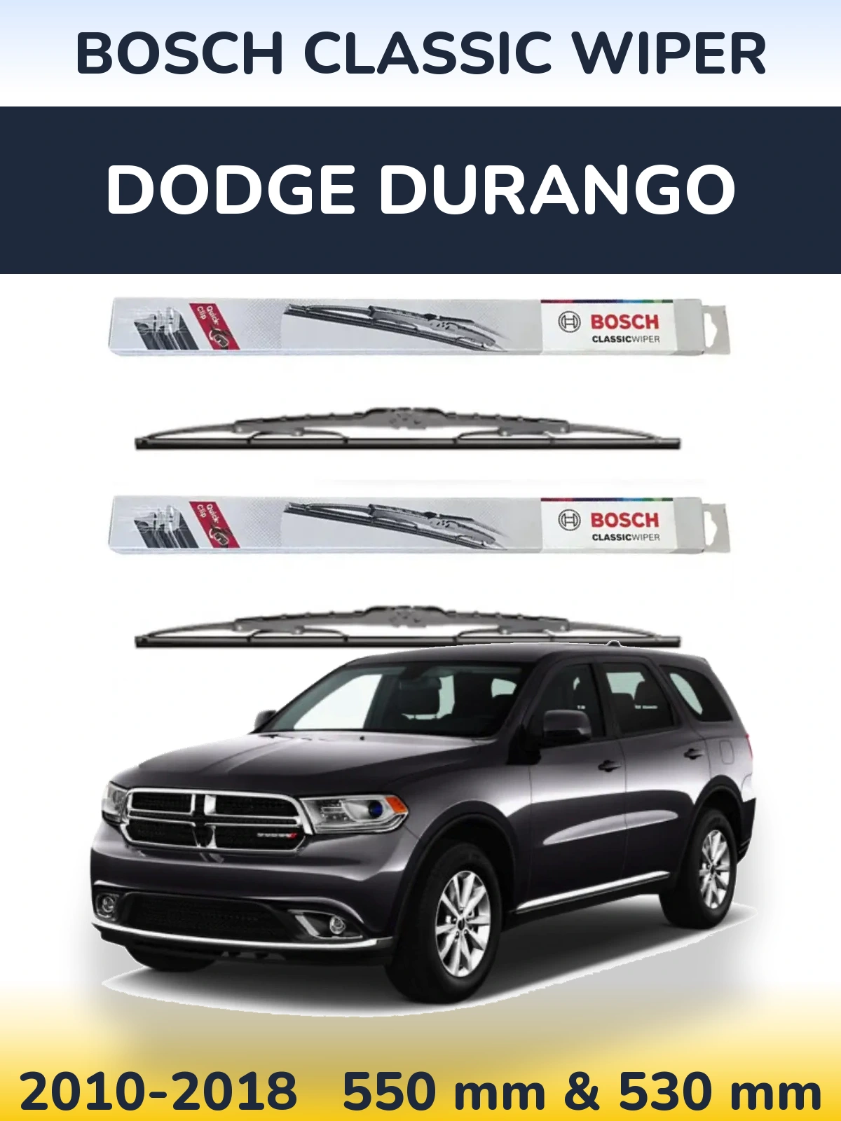 Torkarblad BOSCH Classic Wiper för Dodge Durango