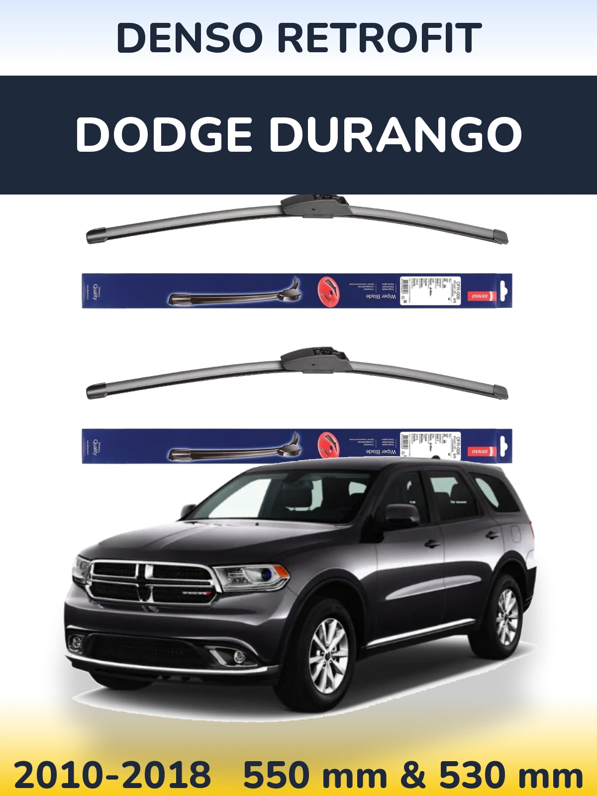 Torkarblad Denso Retrofit för Dodge Durango