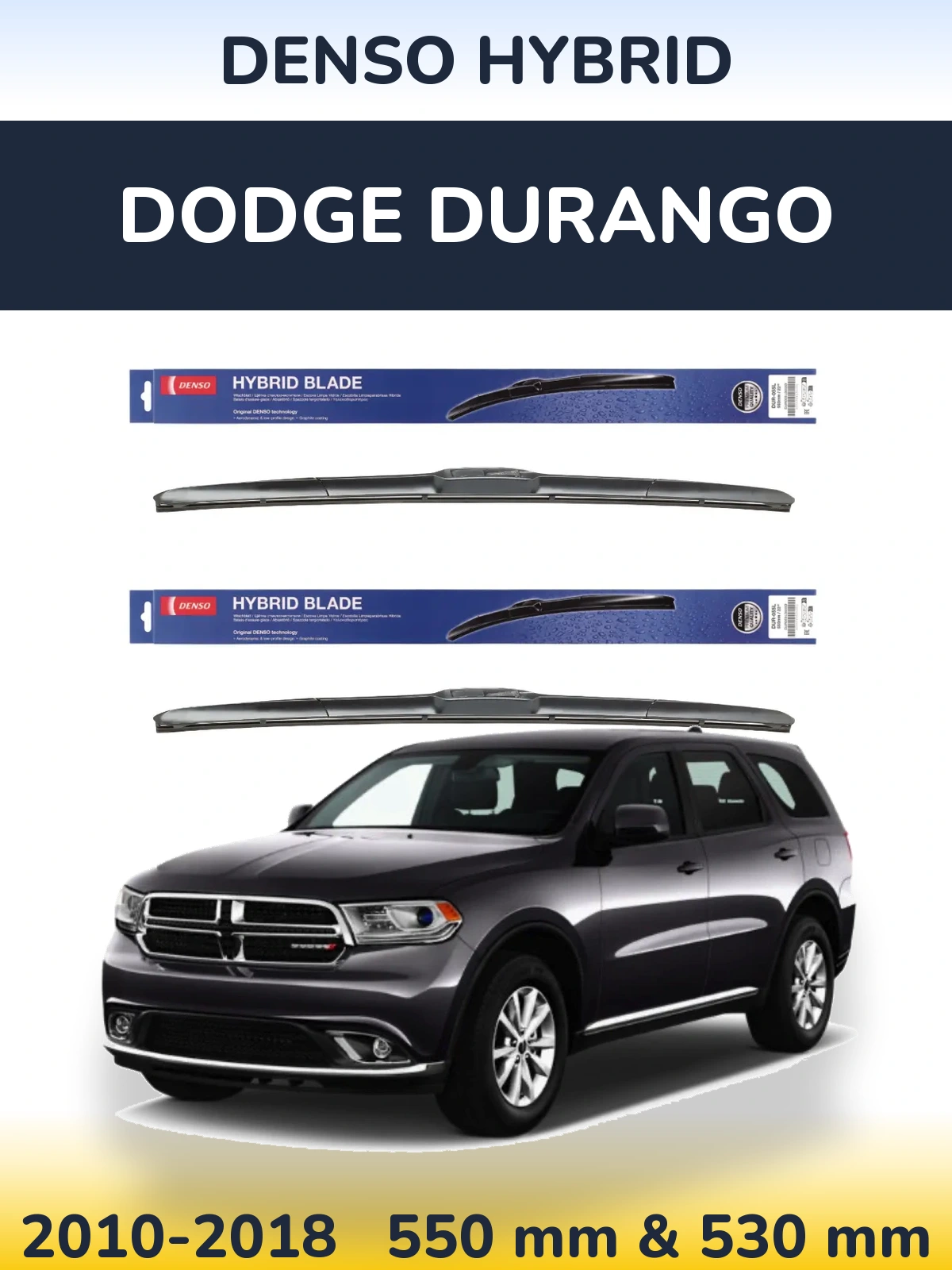 Torkarblad Denso Hybrid för Dodge Durango