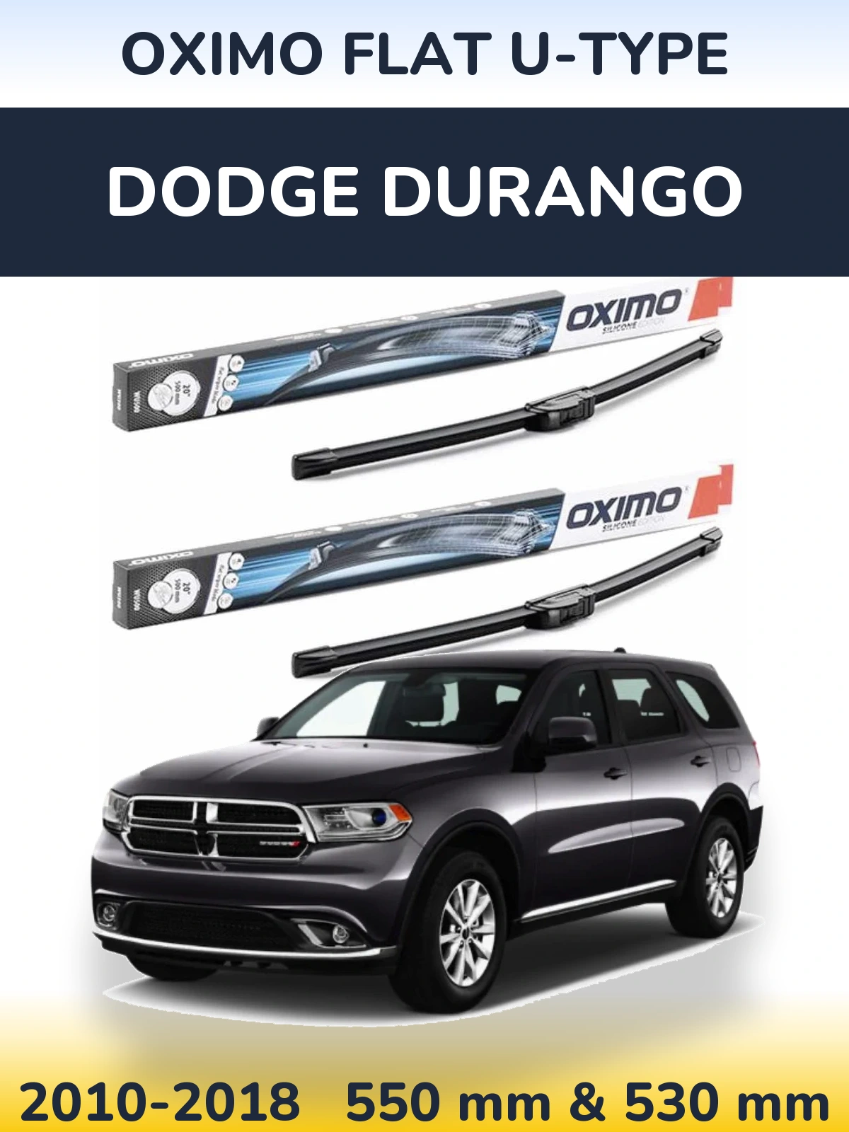Torkarblad Oximo Flat U-type för Dodge Durango