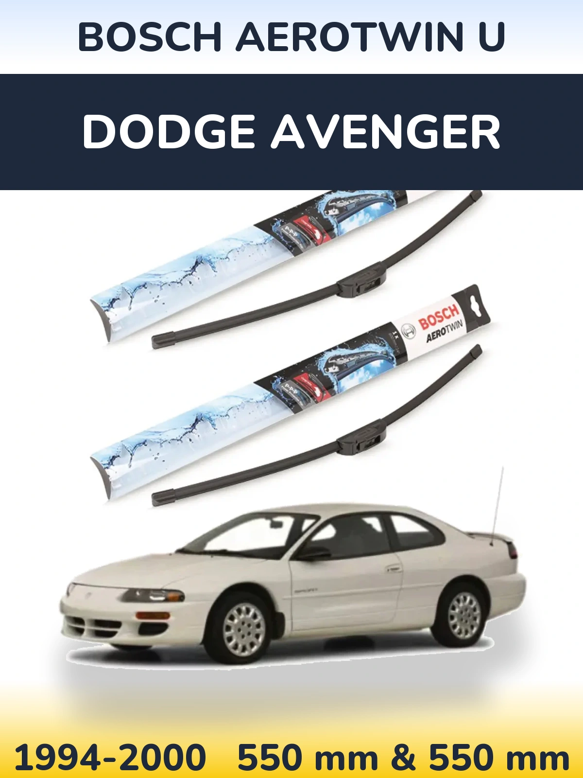 Torkarblad BOSCH AeroTwin U för Dodge Avenger
