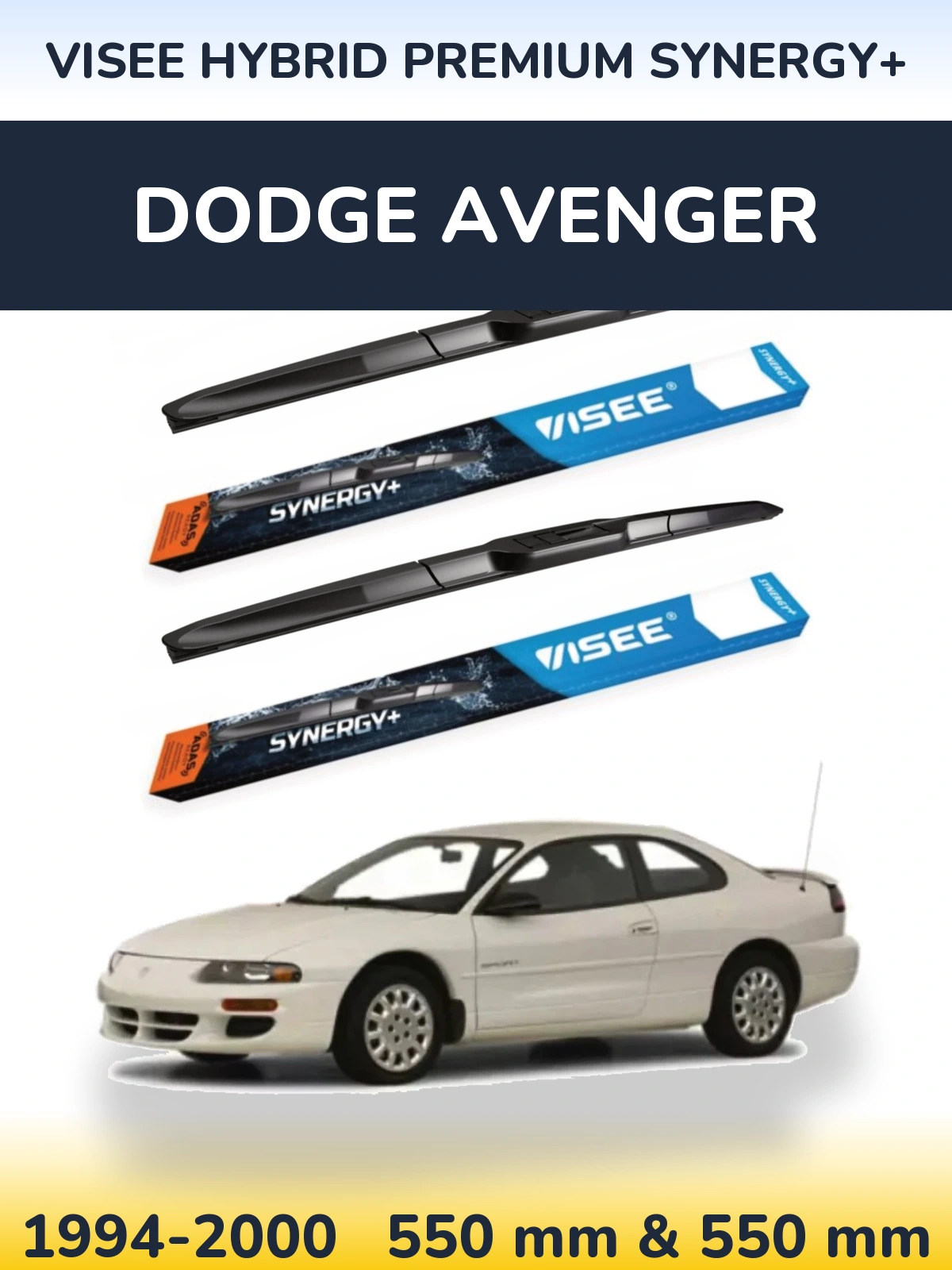 Torkarblad VISEE HYBRID PREMIUM SYNERGY+ för Dodge Avenger