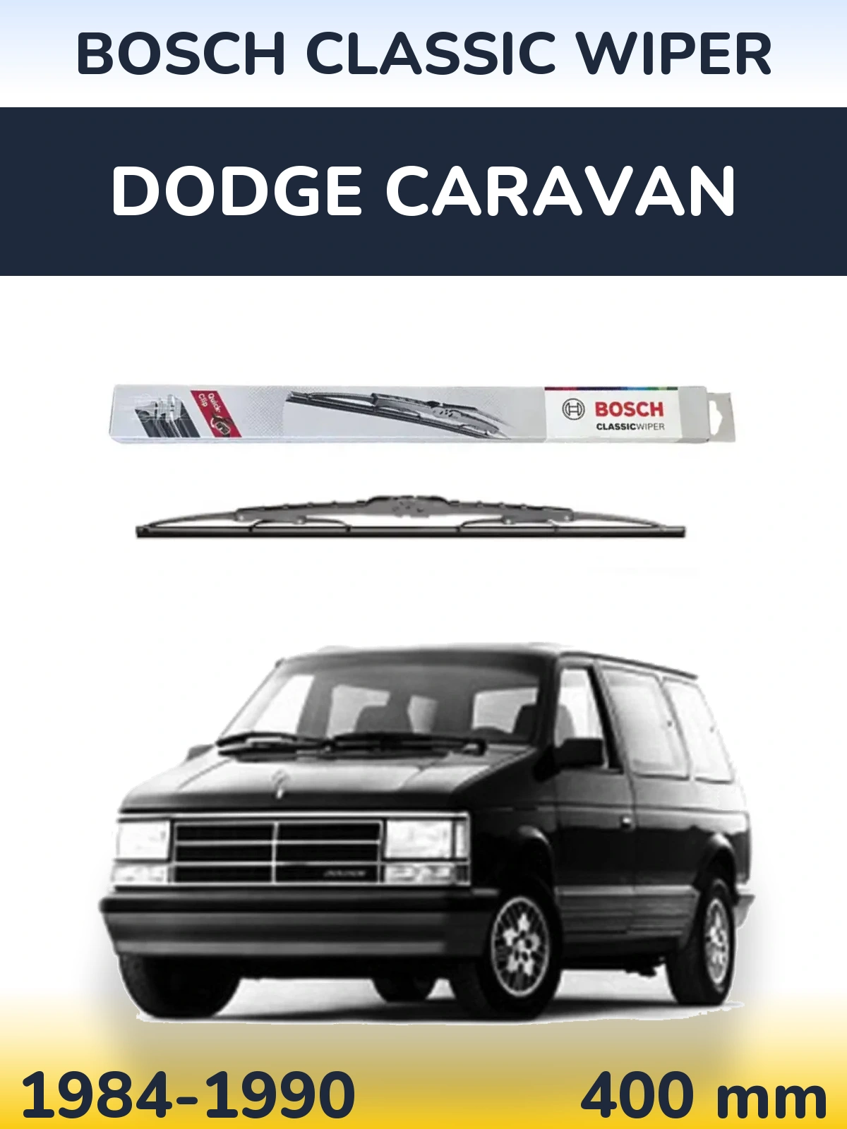 Torkarblad BOSCH Classic Wiper för Dodge Caravan