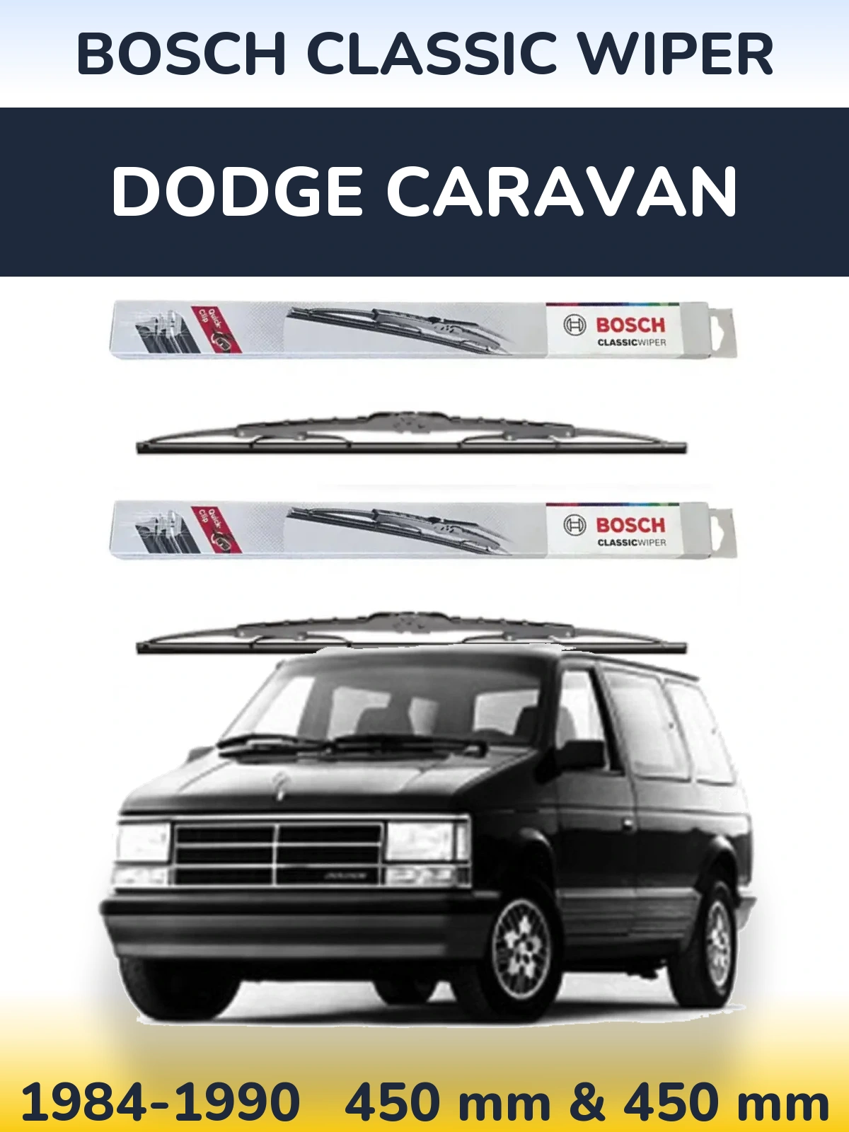 Torkarblad BOSCH Classic Wiper för Dodge Caravan