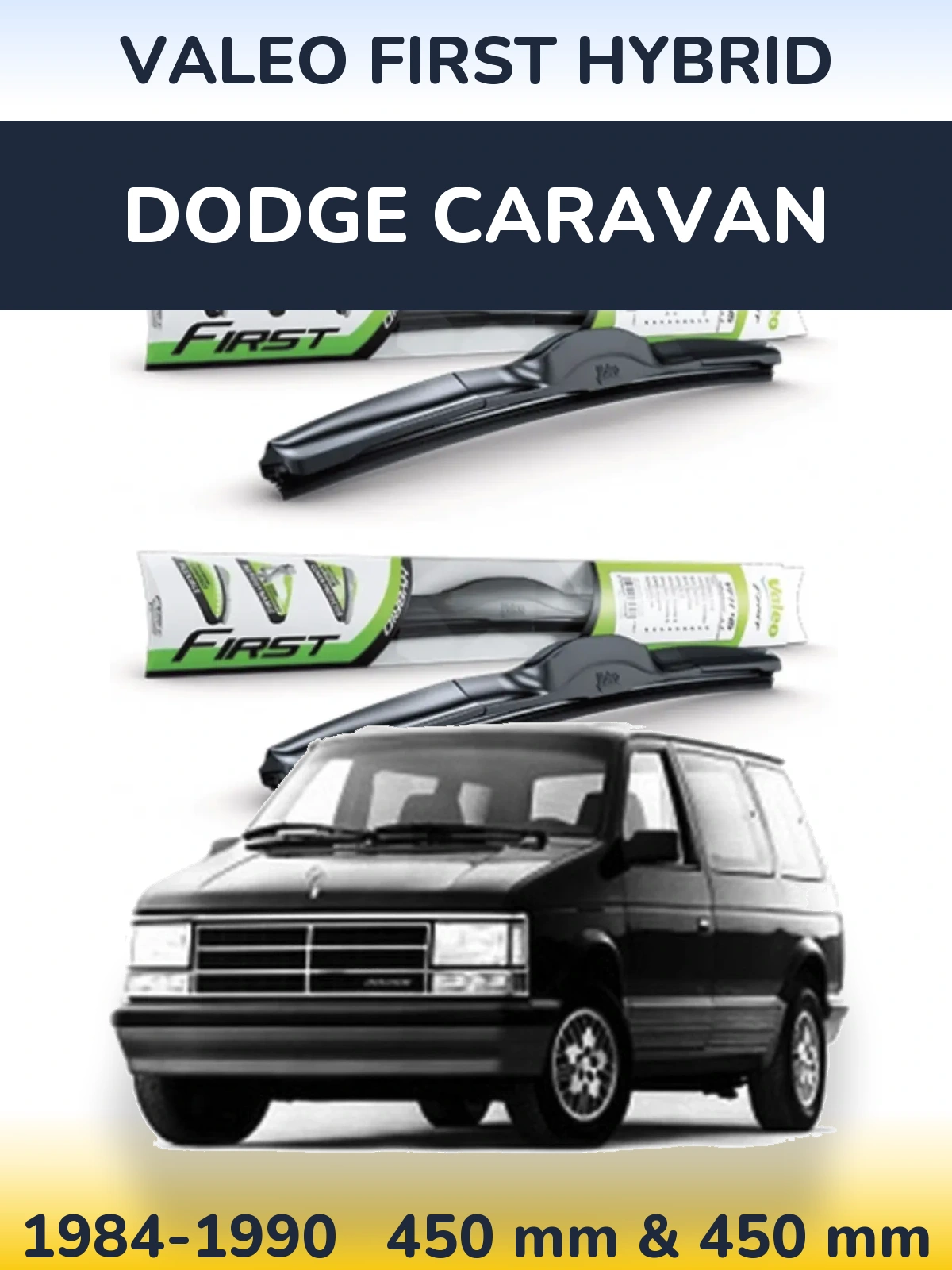 Torkarblad Valeo First Hybrid för Dodge Caravan