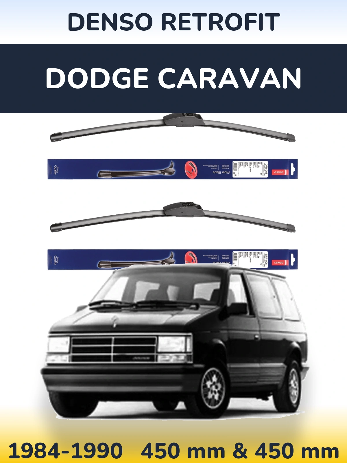 Torkarblad Denso Retrofit för Dodge Caravan