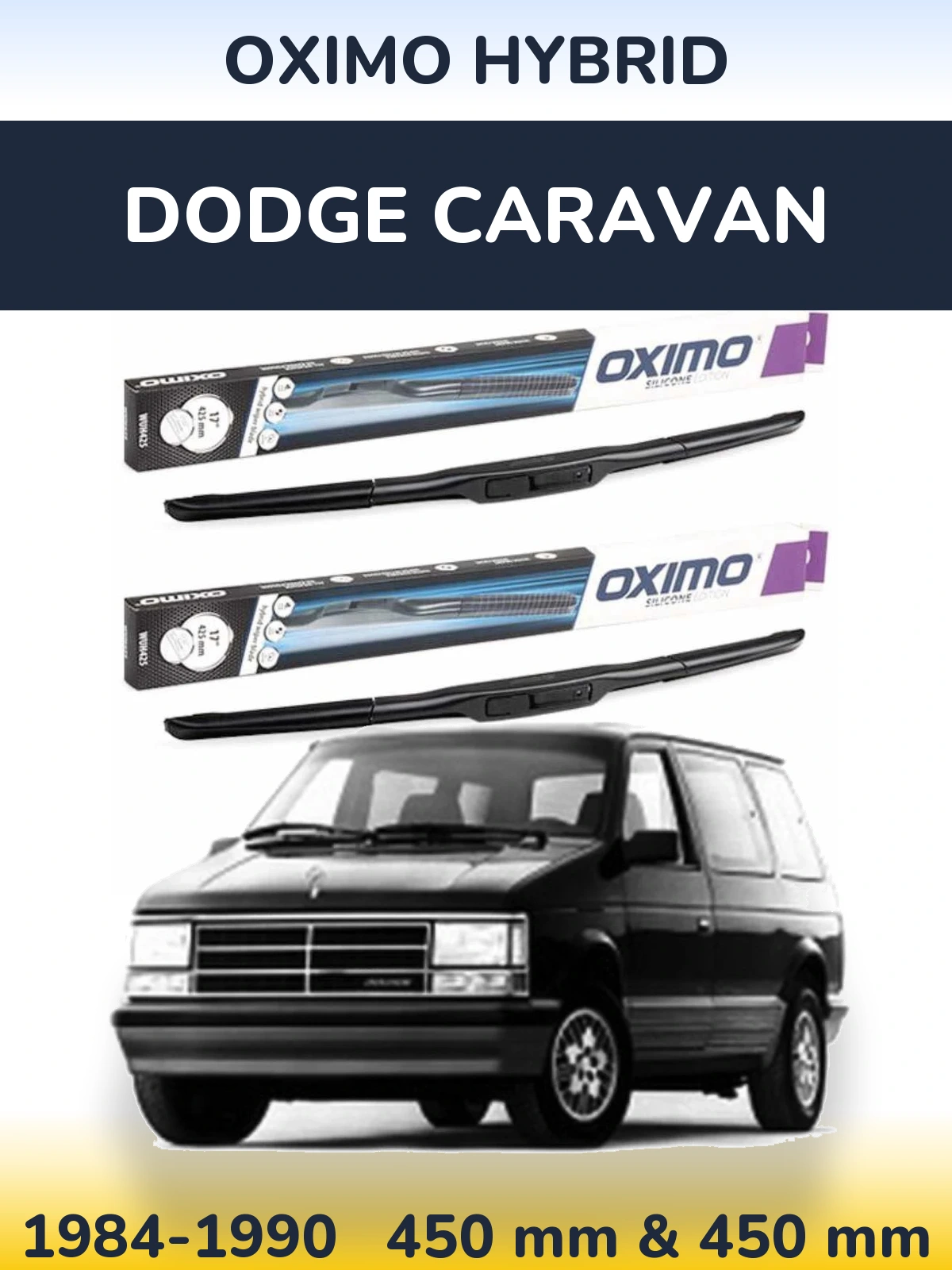Torkarblad Oximo Hybrid för Dodge Caravan