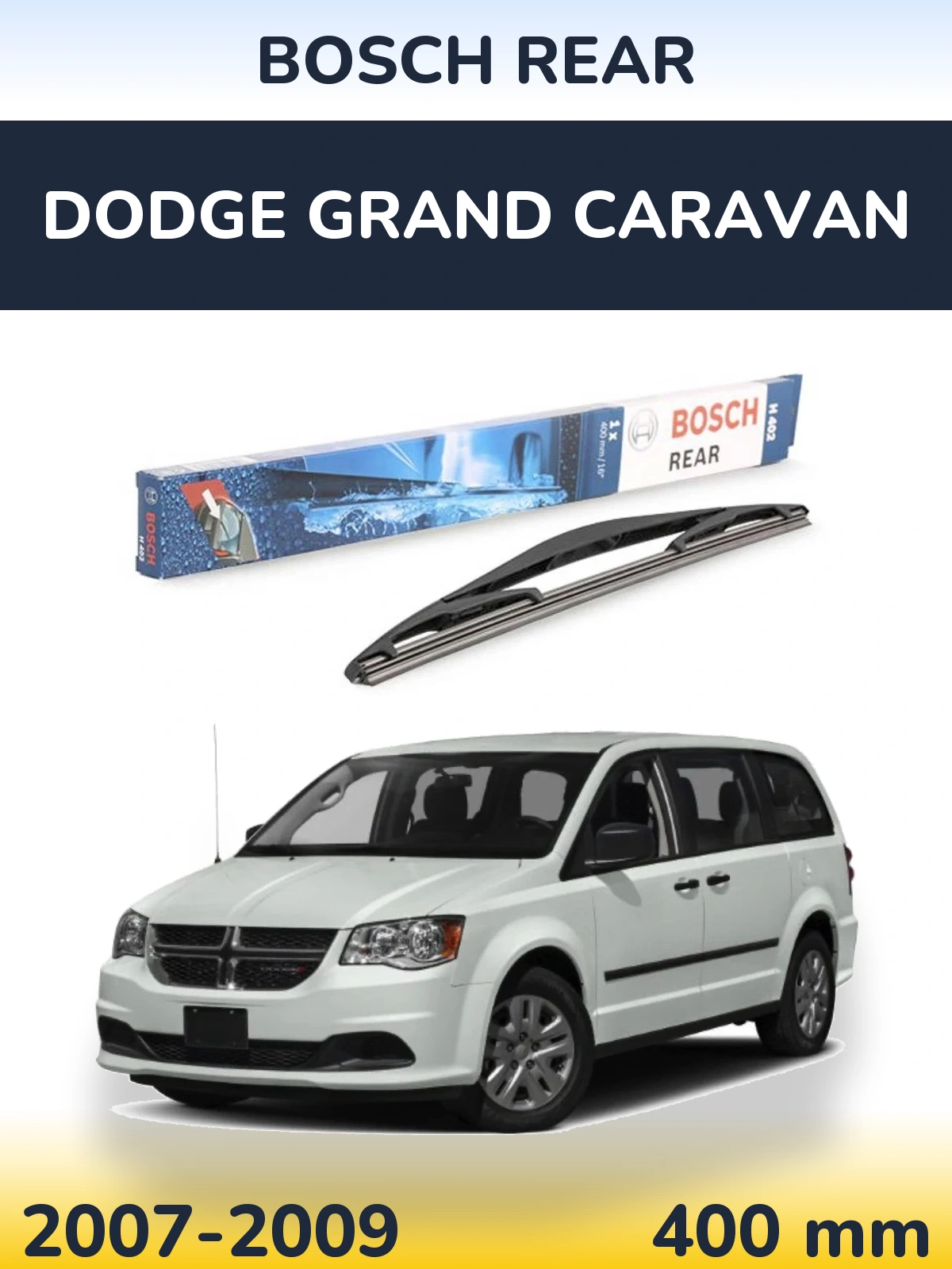 Torkarblad BOSCH Rear för Dodge Grand Caravan