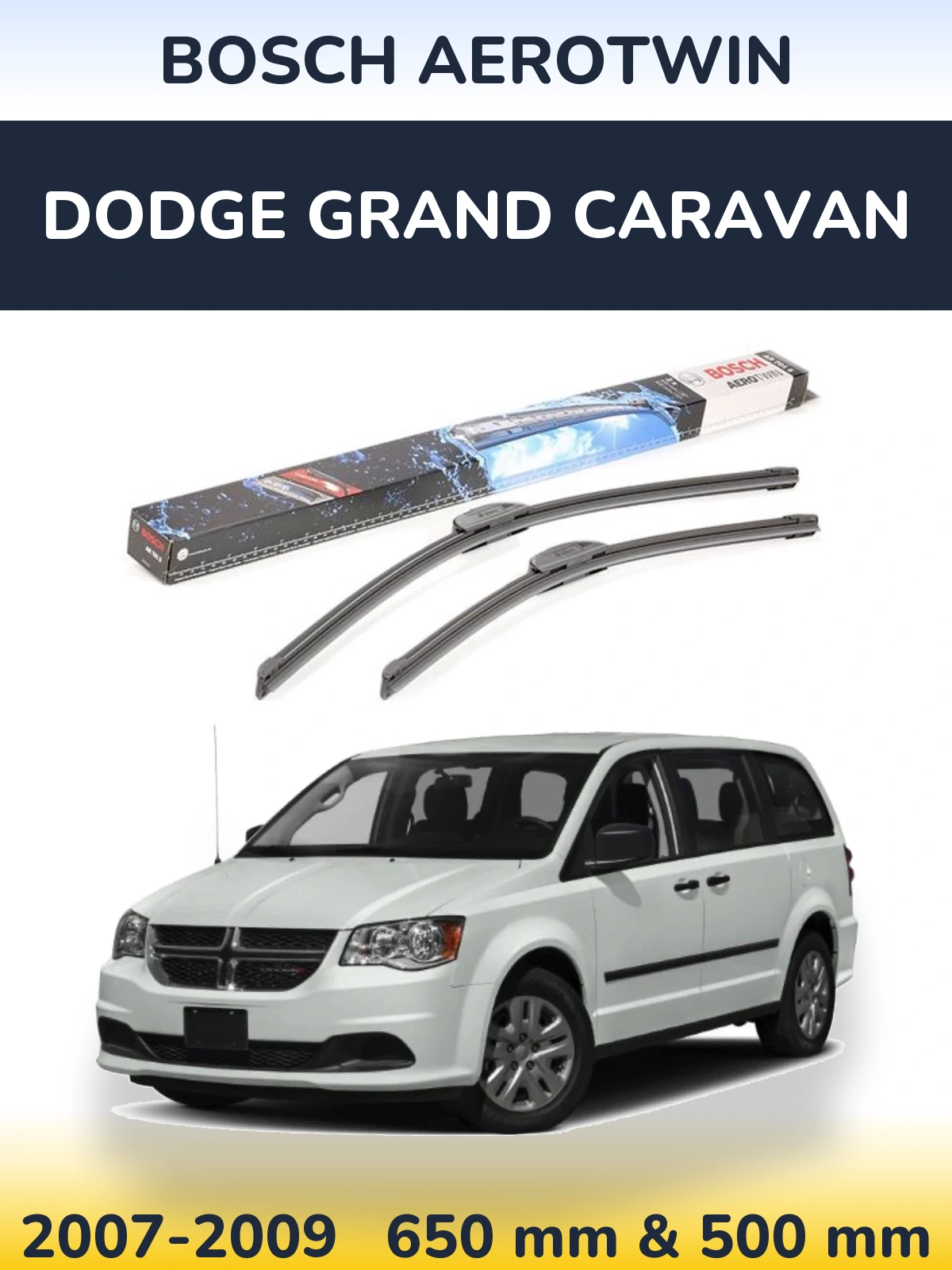 Torkarblad BOSCH AeroTwin för Dodge Grand Caravan